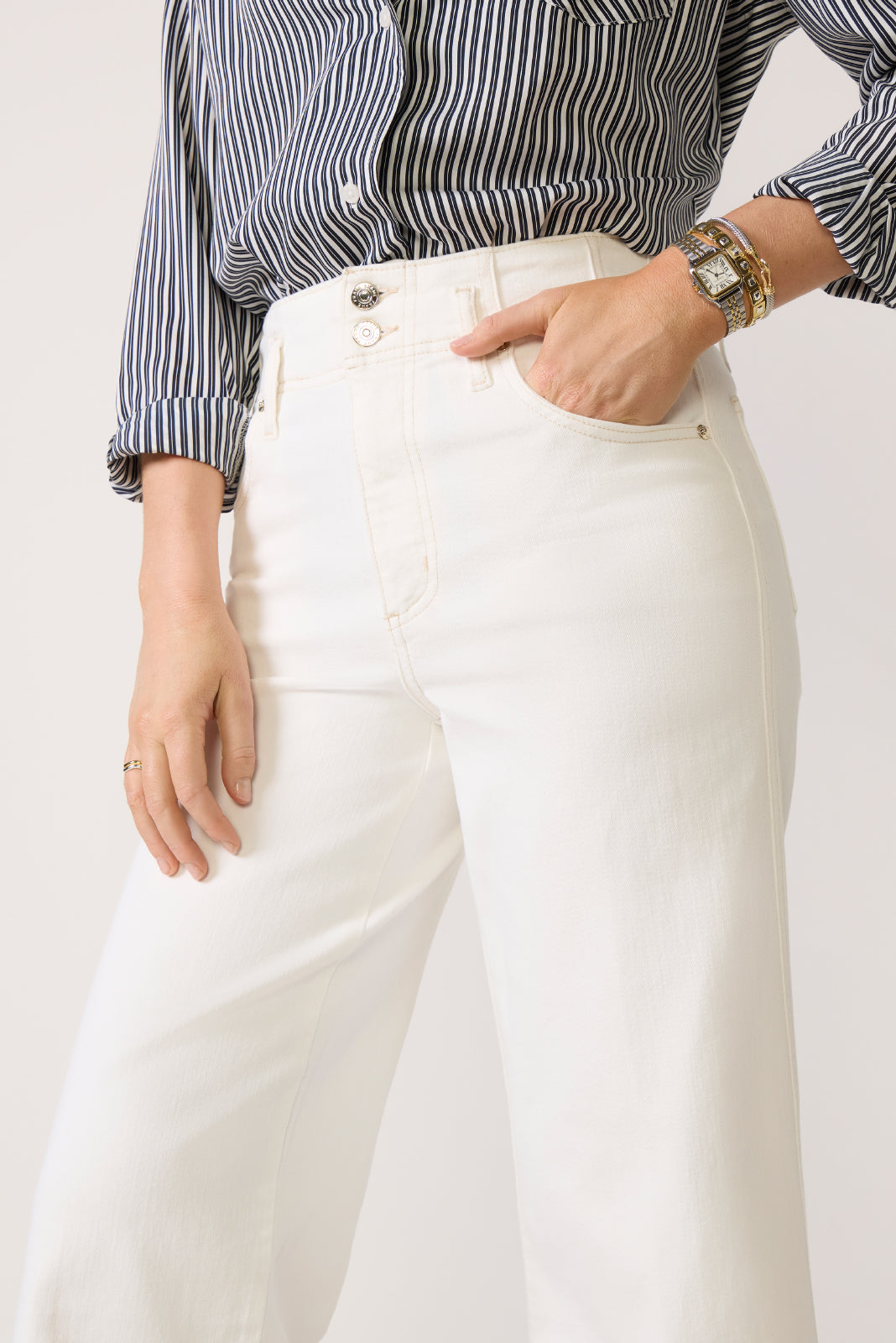 The Seamed Wide Trouser Crop