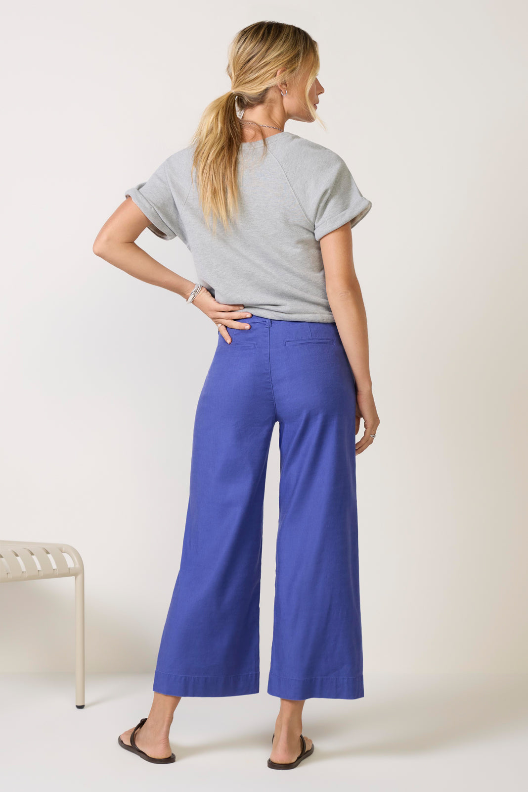 Joelle Stretch Linen Crop