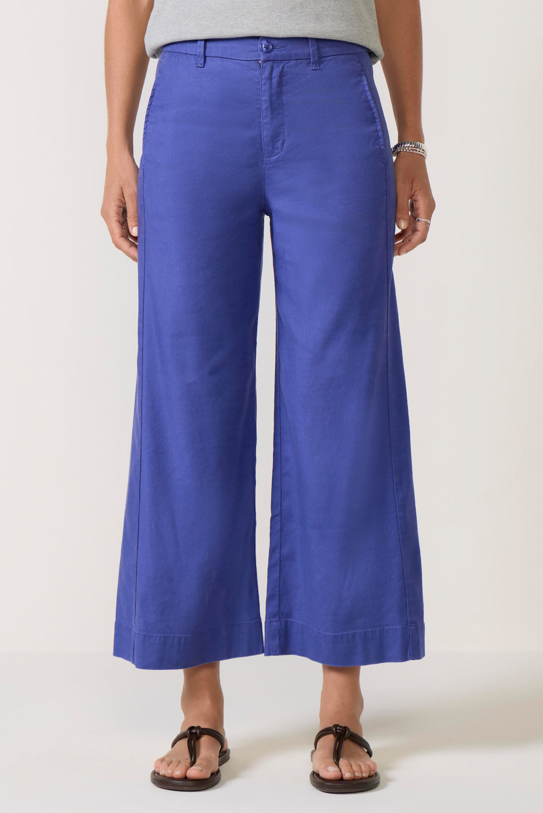 Joelle Stretch Linen Crop