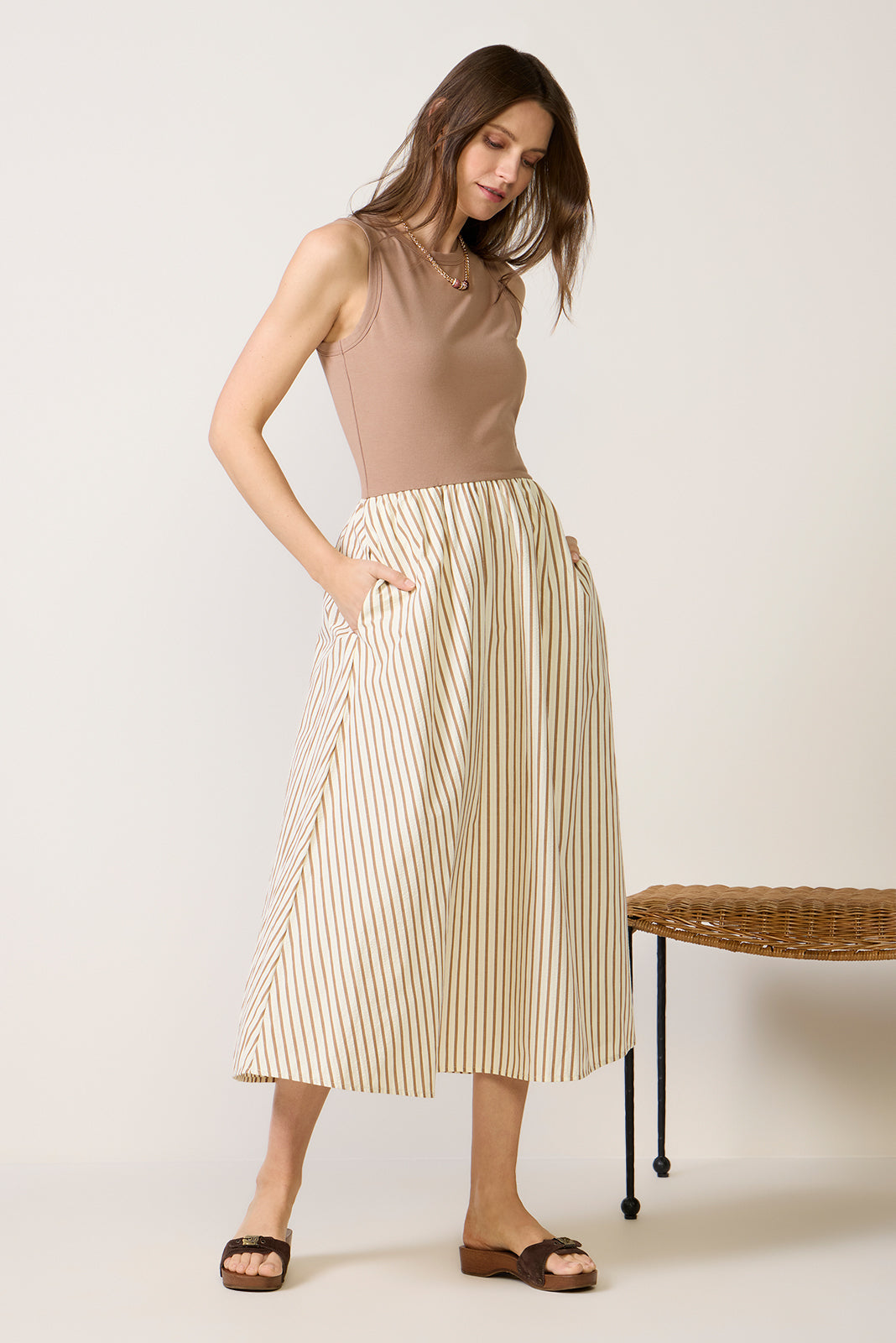 Kenni Mixed Media Dress