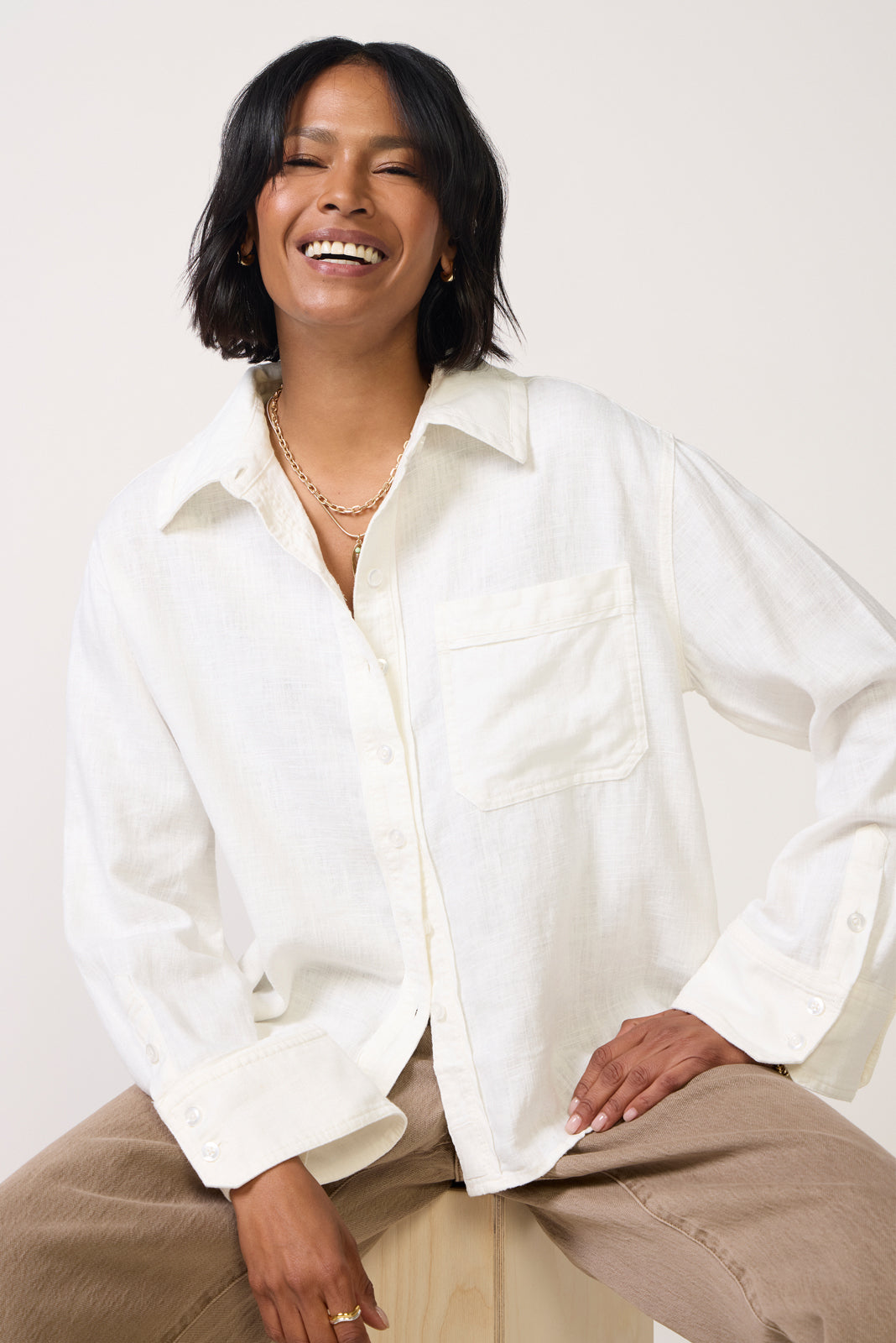 Linen Laurel Top
