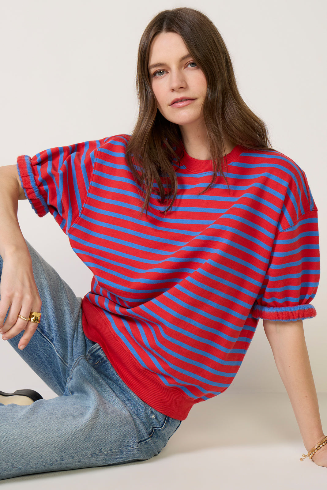 Short Sleeve Oversized Sweatshirt