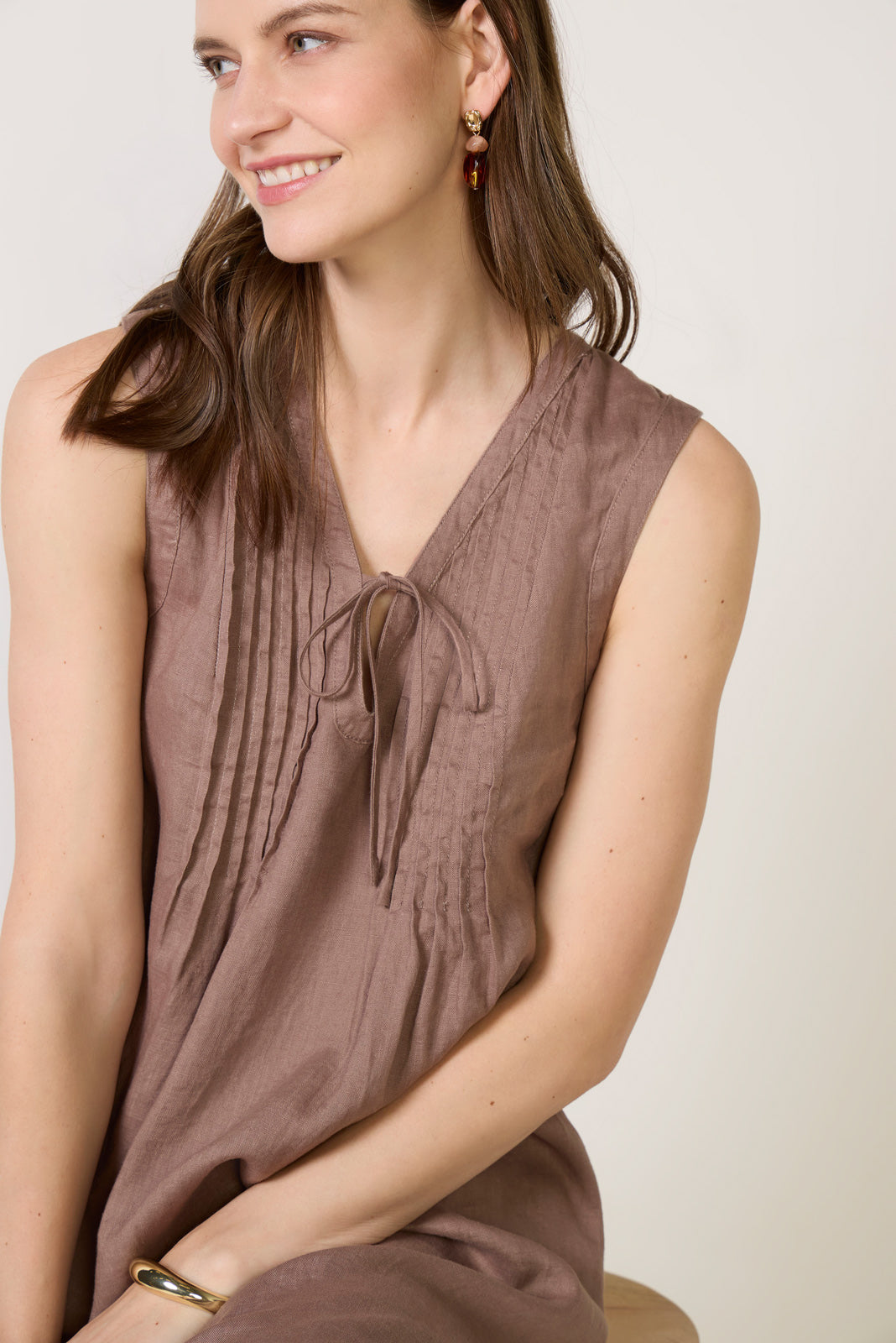 Stella Linen Mini Dress