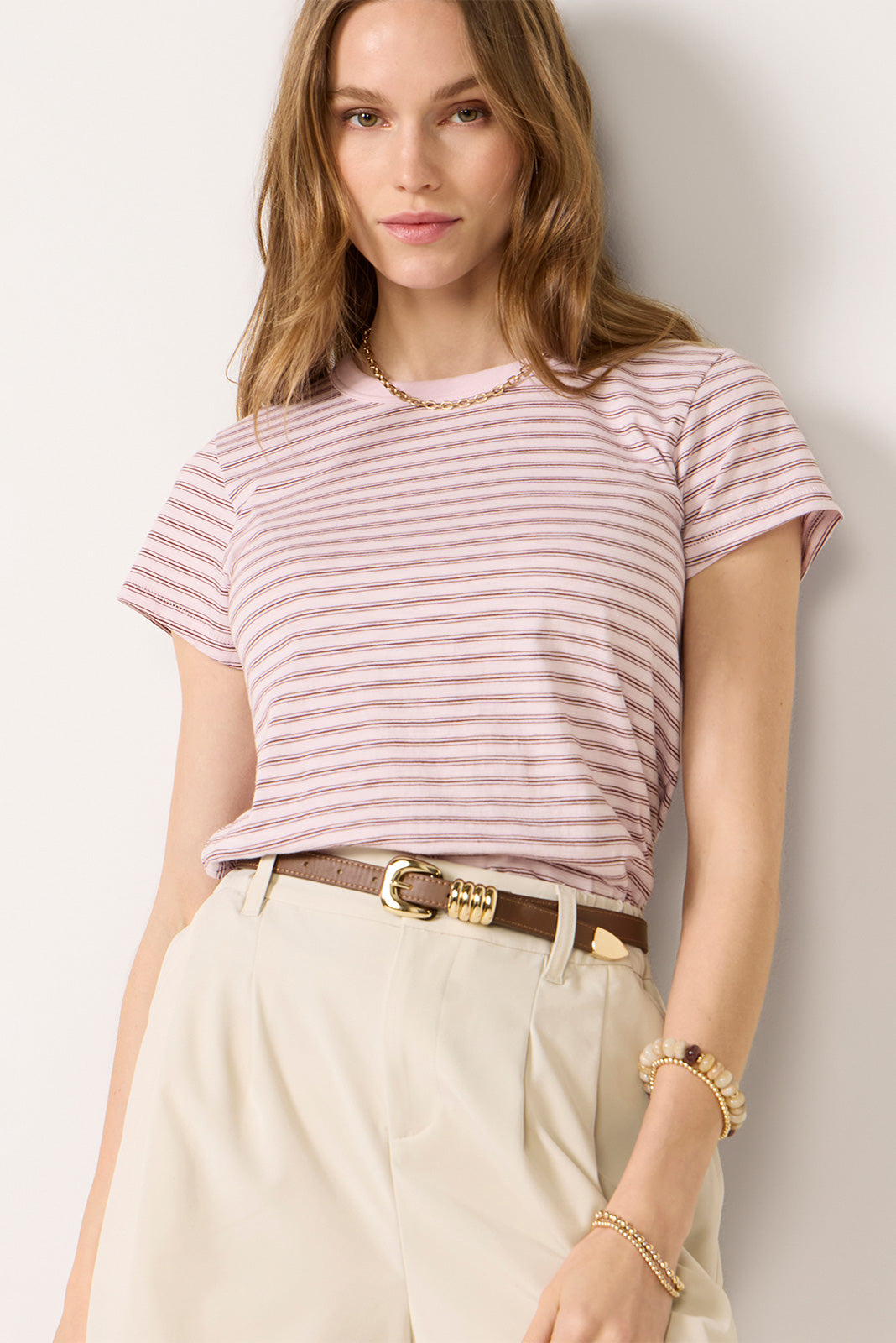 The Slub Stripe Tee