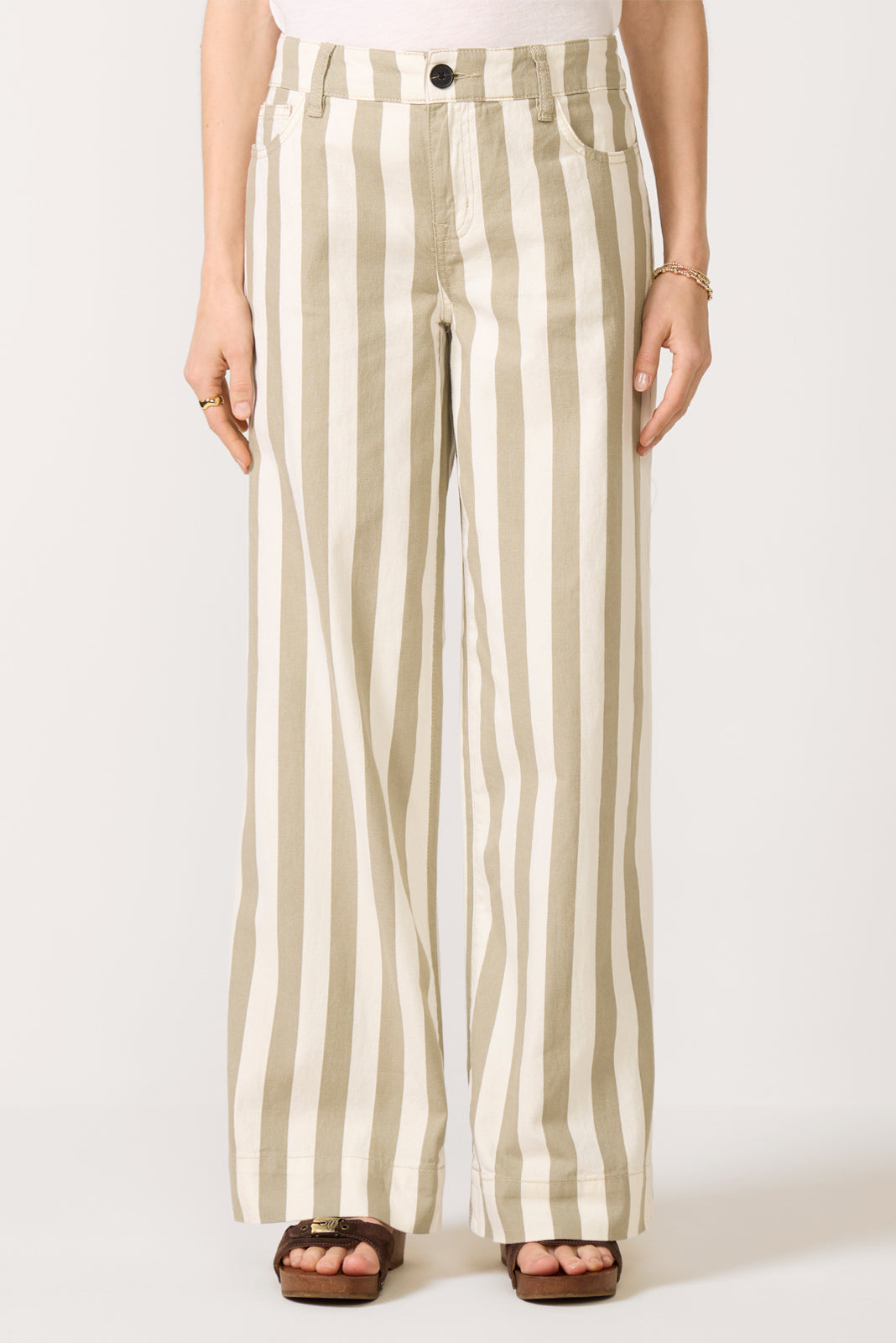 Maker Wide Leg Stripe Pant