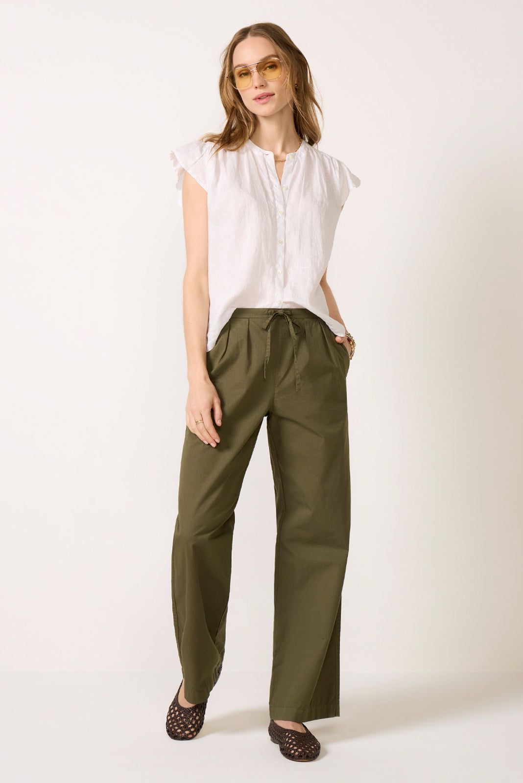 Janey Linen Top