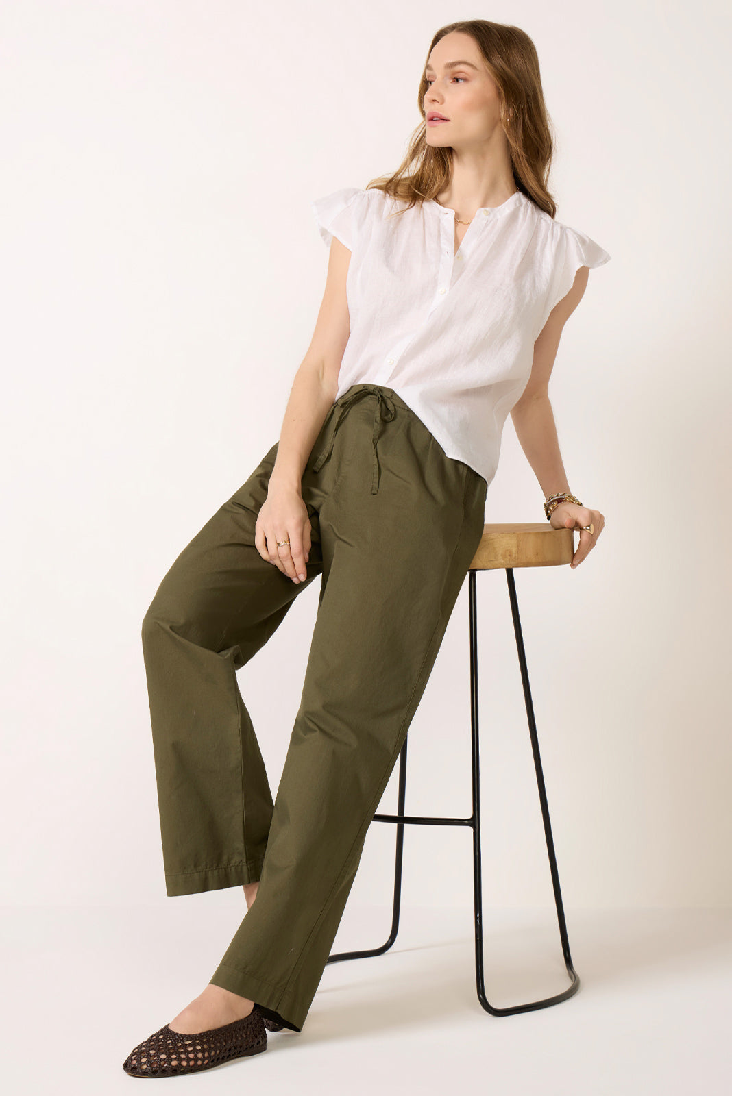 Janey Linen Top