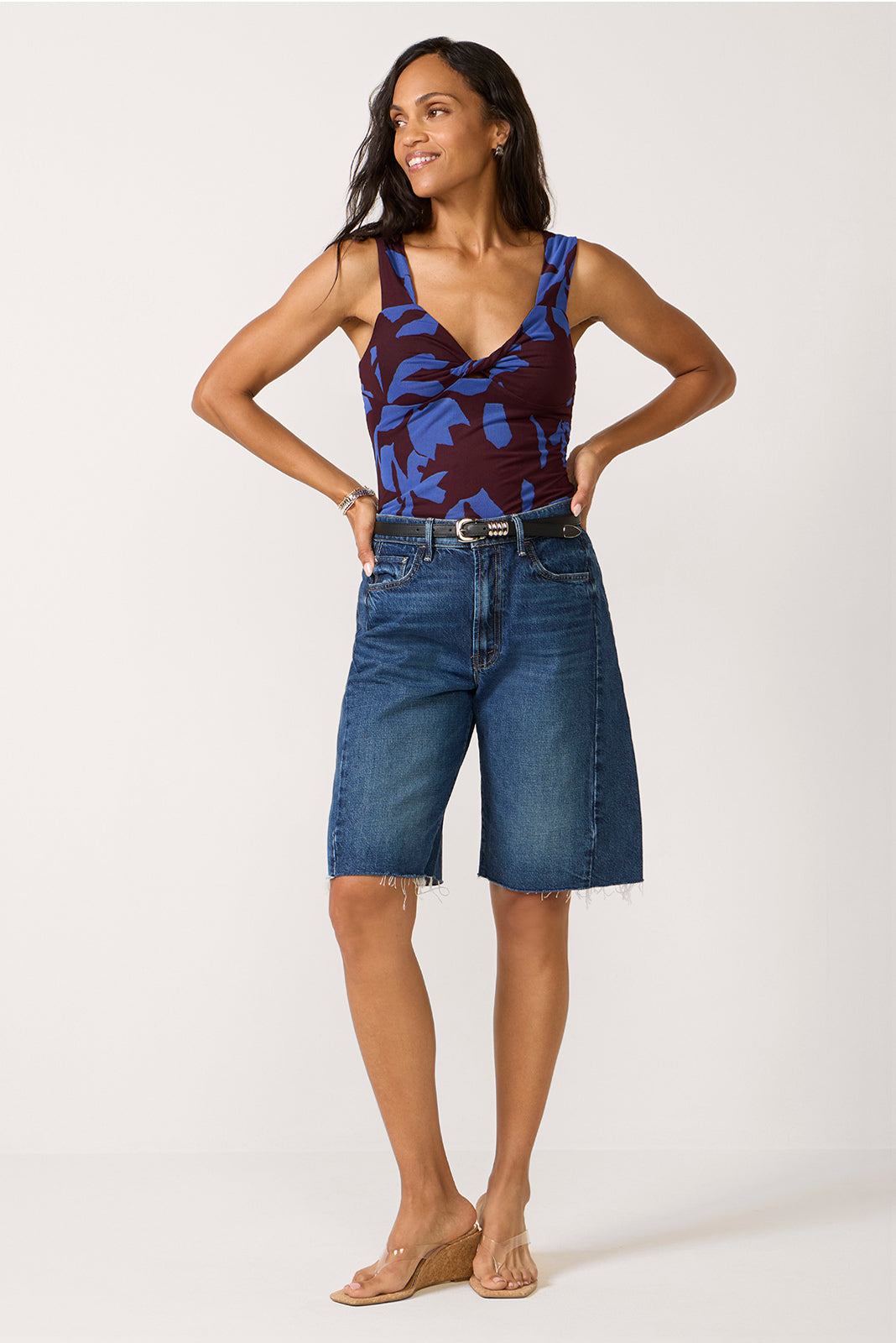Micah Printed Mesh Tank