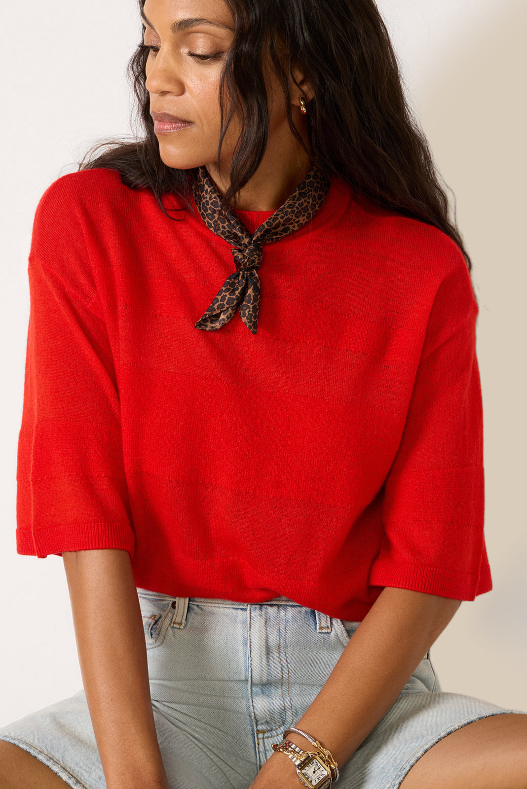 Tara Featherweight Sweater Tee