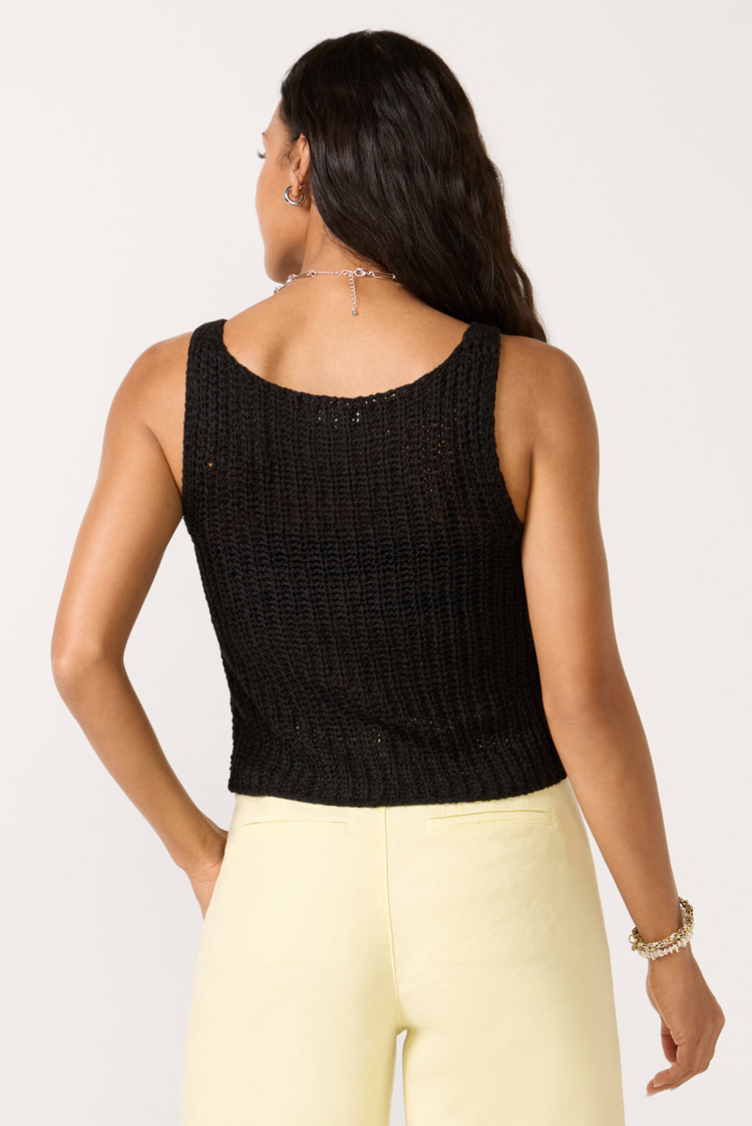 Tatum Lace Up Sweater Tank