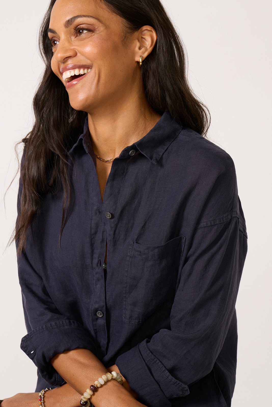 Kerry Linen Shirt Dress