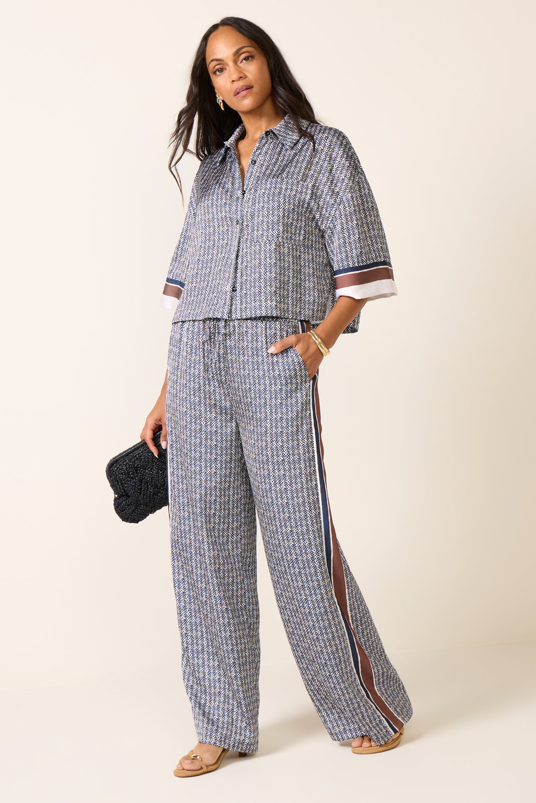 Printed Tala w Track Stripe