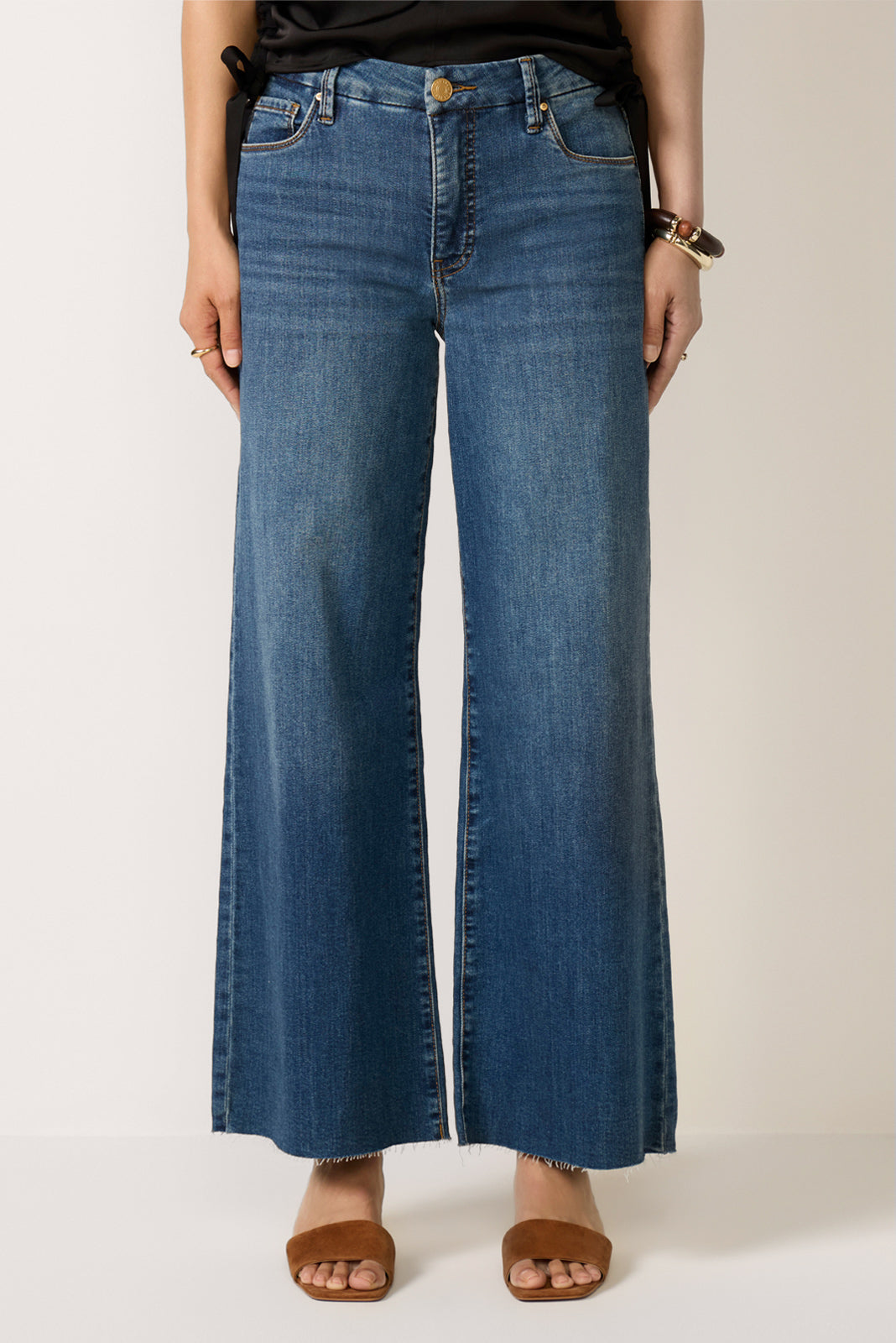 Meg Wide Leg W/ Raw Hem