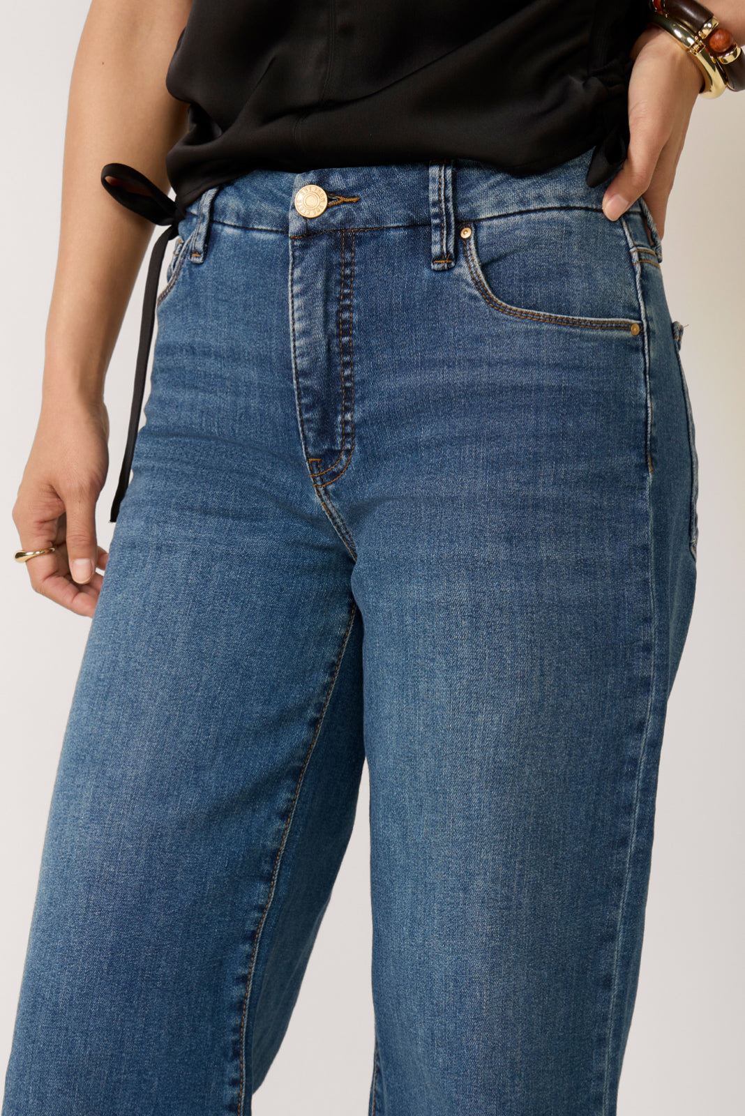 Meg Wide Leg W/ Raw Hem