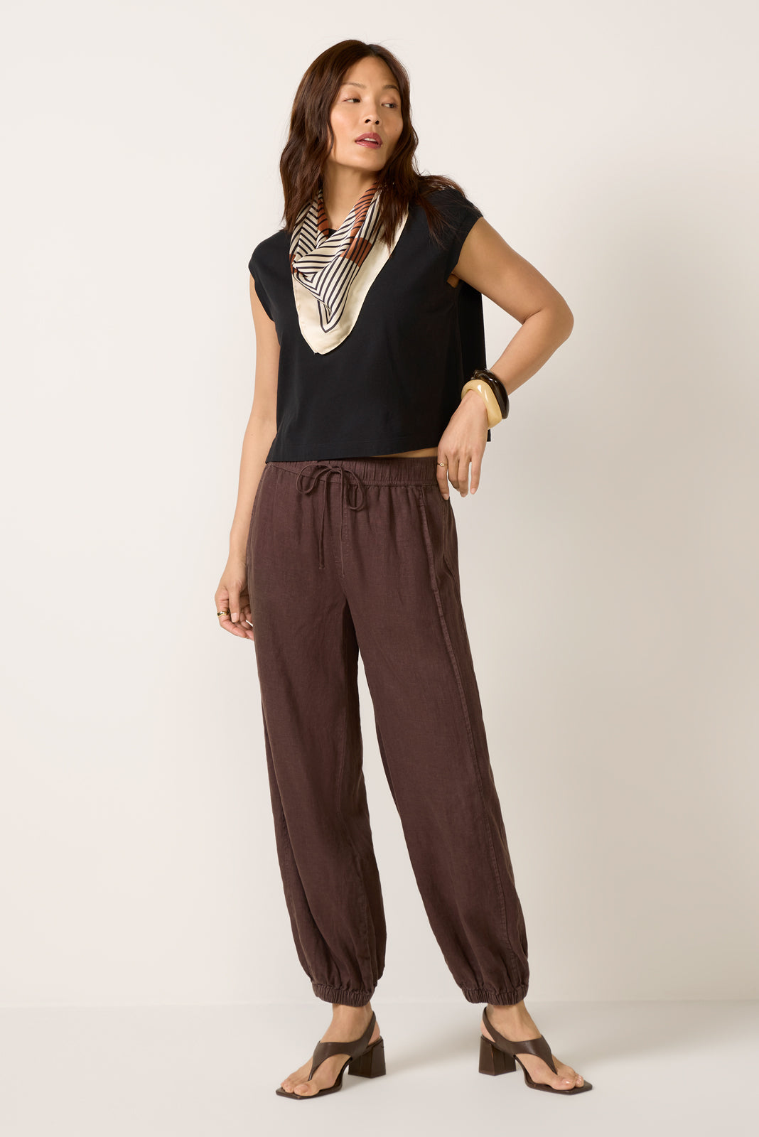 Melody Micro Linen Balloon Pant