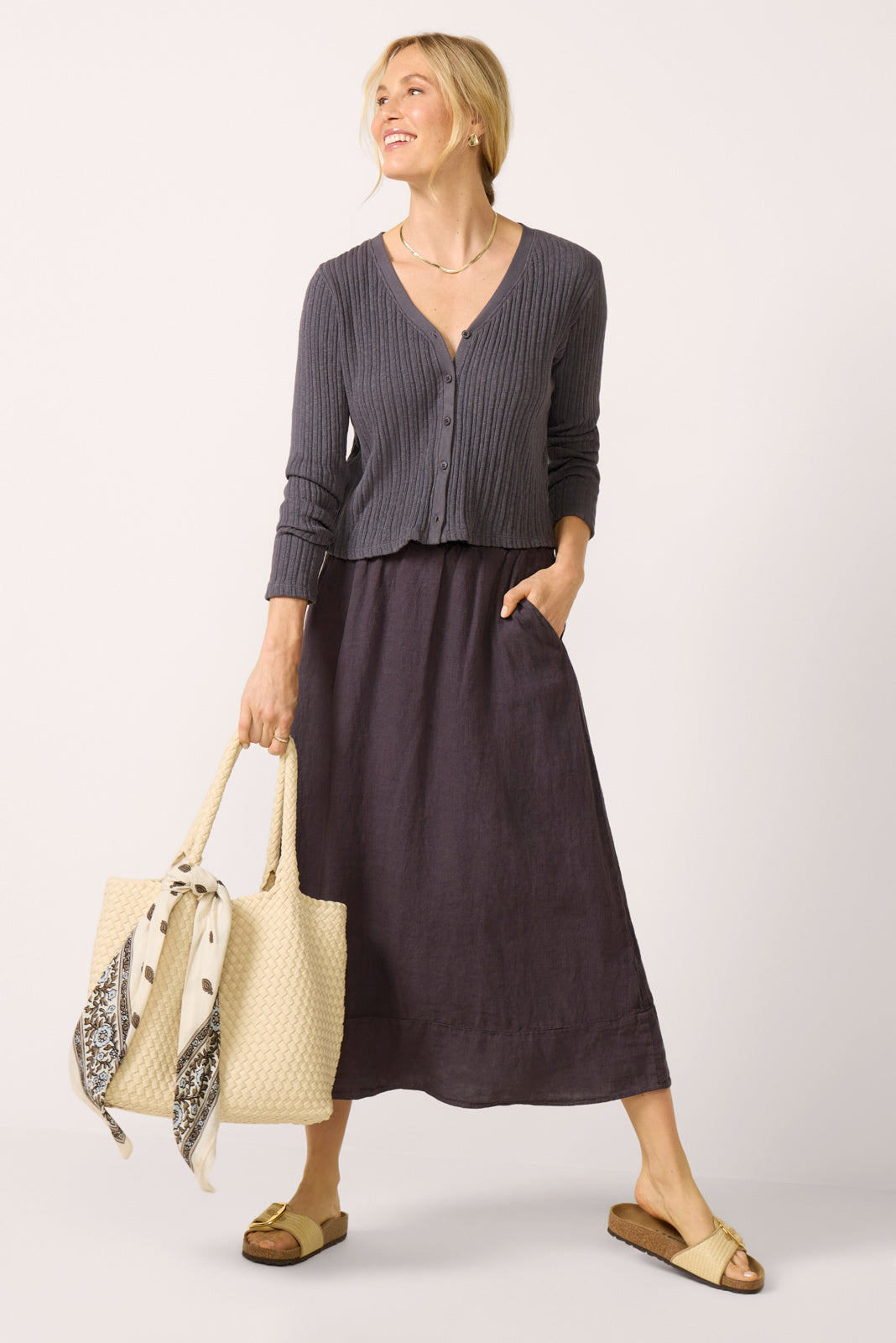 Variegated Stripe Cardigan