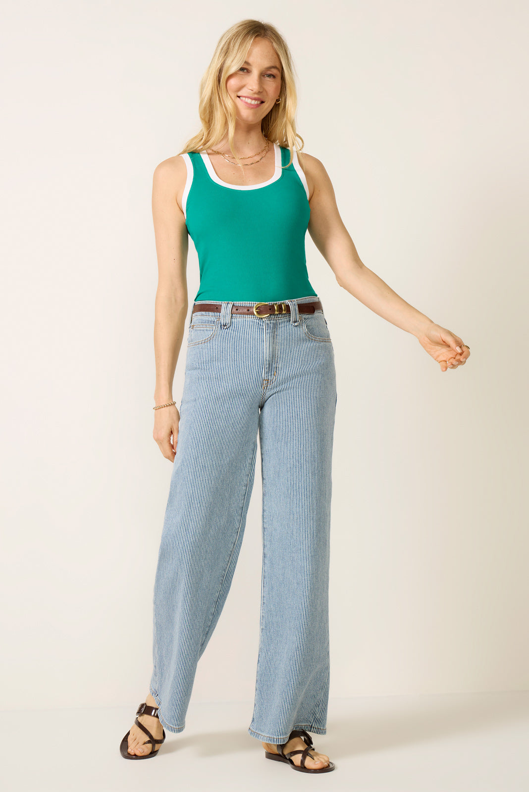 Sirena Colorblocked Rib Tank