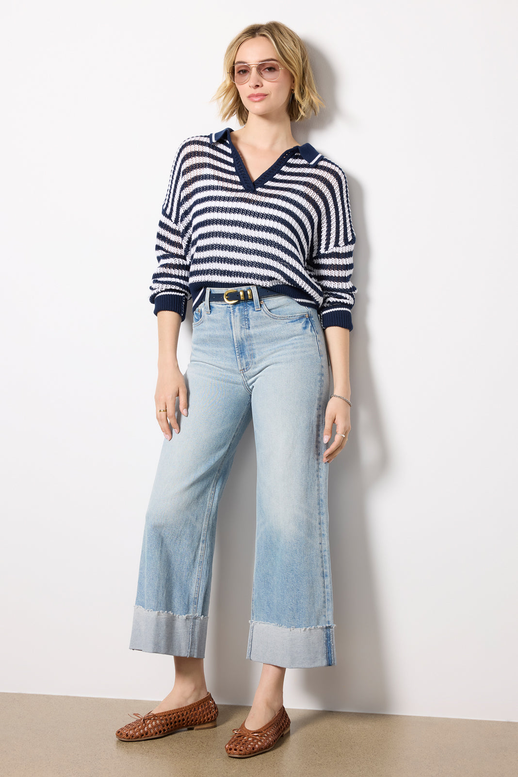 Kimberly Stripe Tipping Pullover