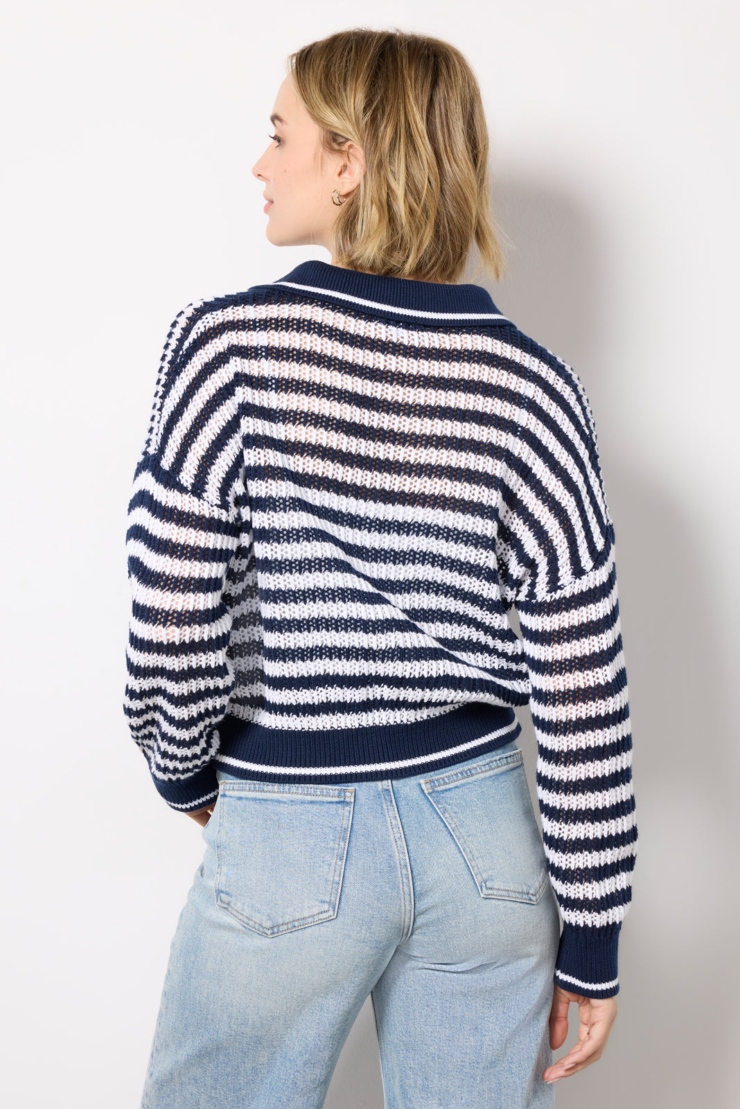 Kimberly Stripe Tipping Pullover