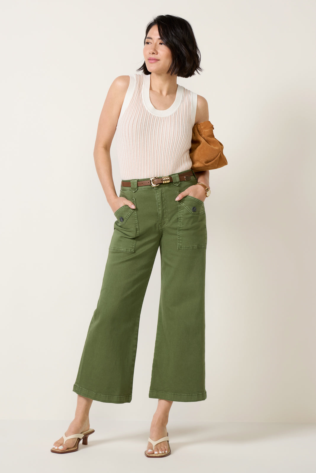 Petite Meg Wide Leg w Utility Pockets Pant