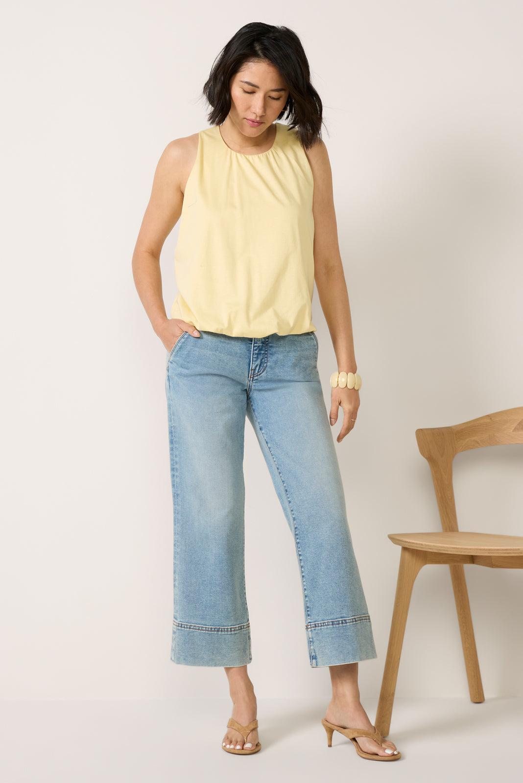 Petite Charlotte Straight Leg w Trouser Pocket