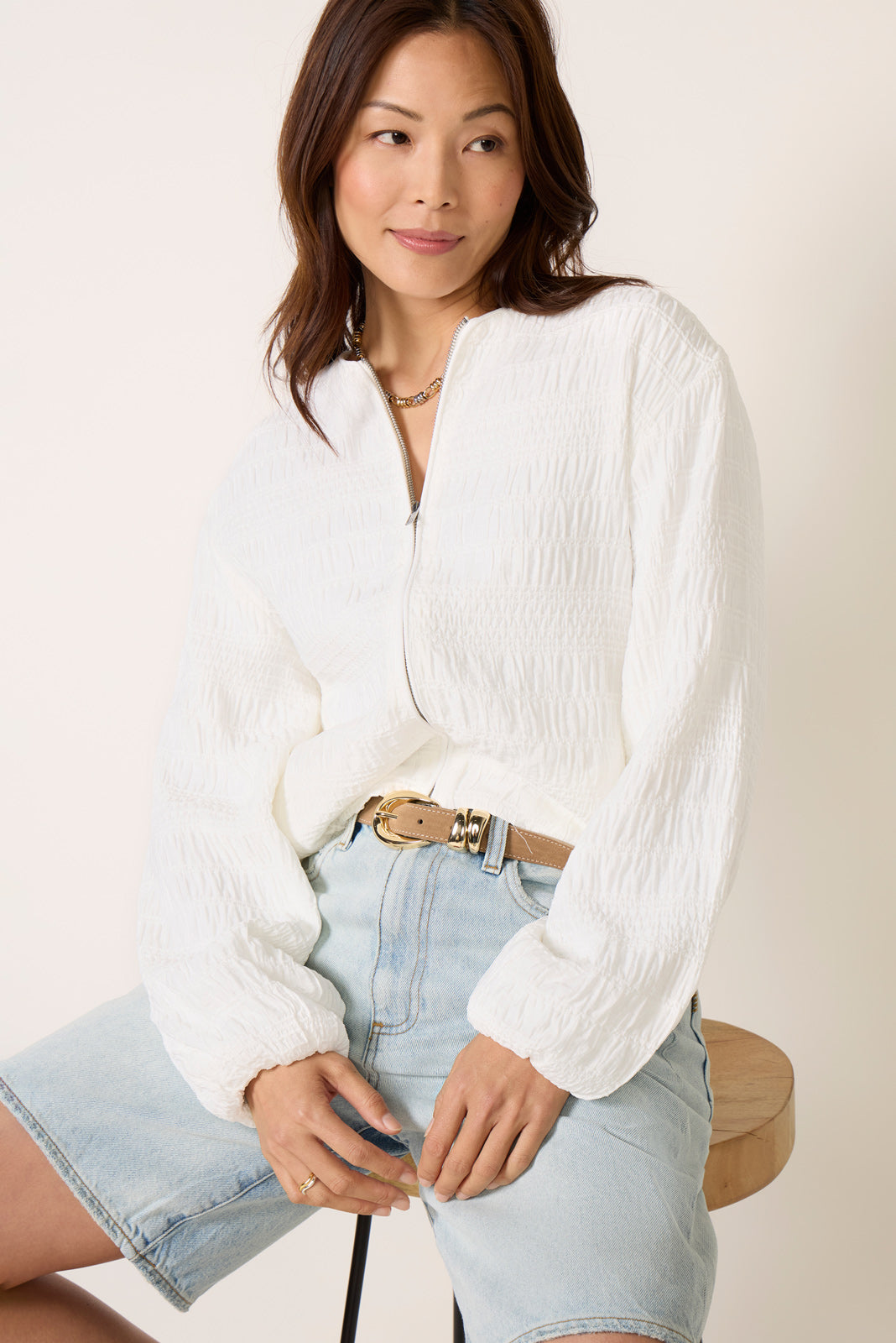 Nia Textured Bomber