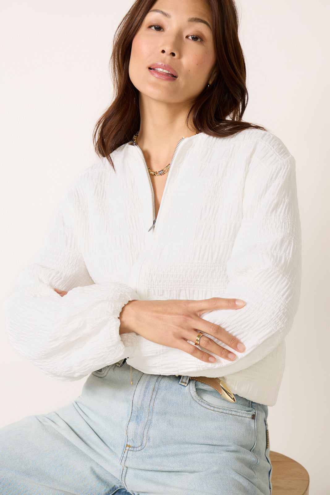 Nia Textured Bomber