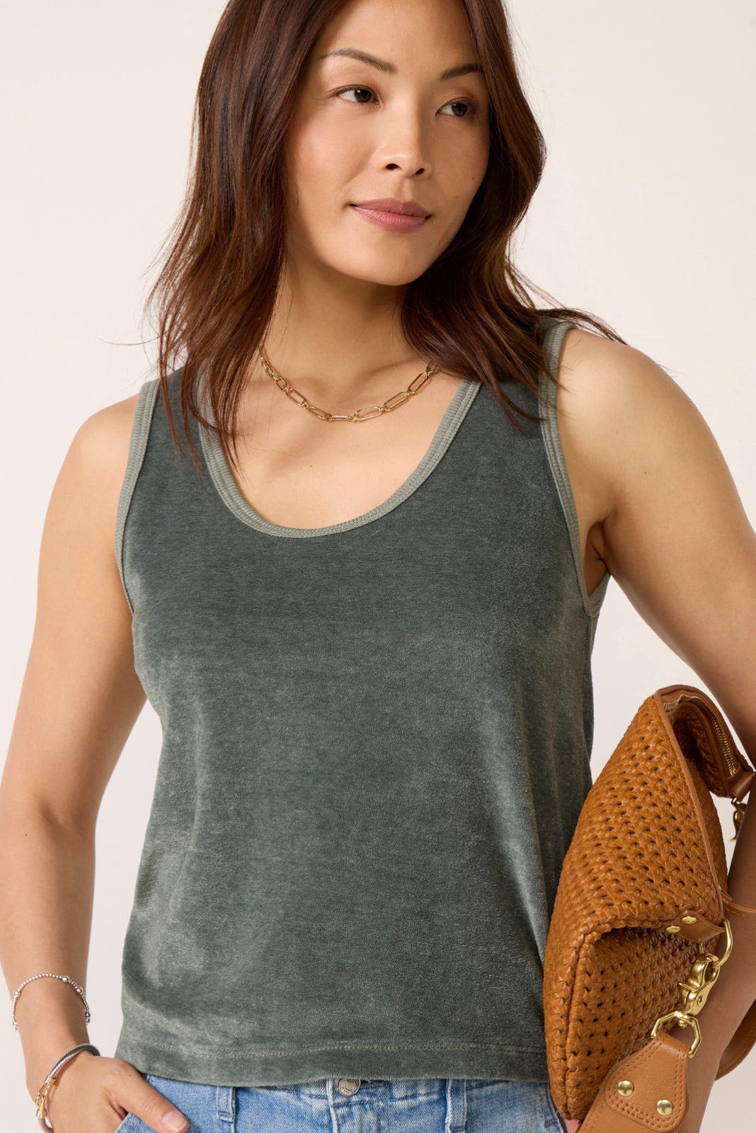 Sonny Velour Tank Top