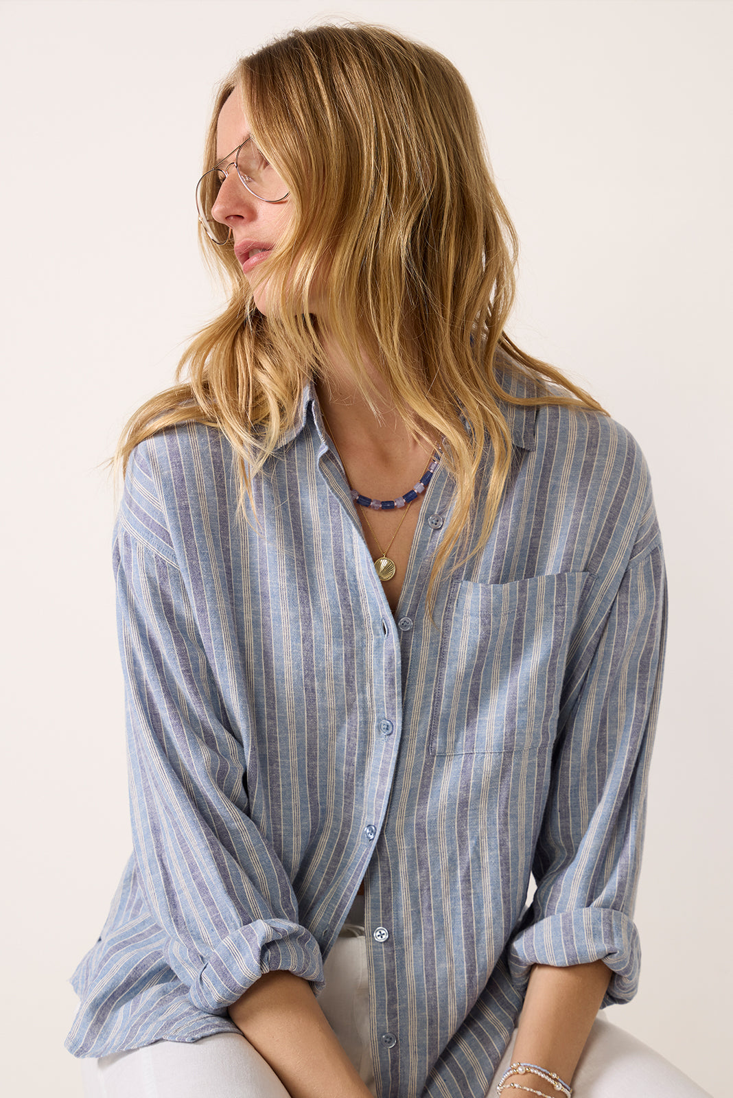 The Perfect Striped Button Up