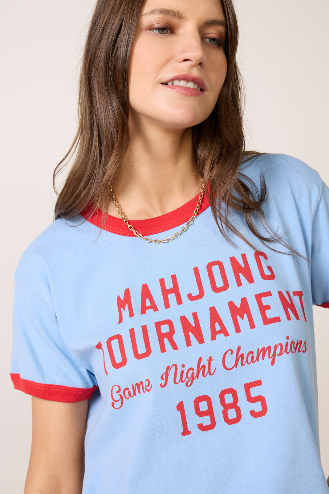 Mahjong Champions Ringer Tee