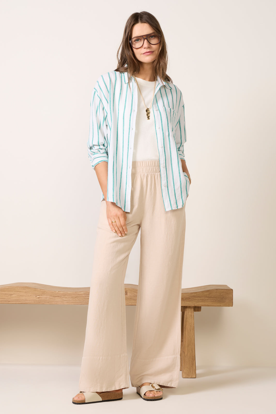 The Perfect Striped Button Up