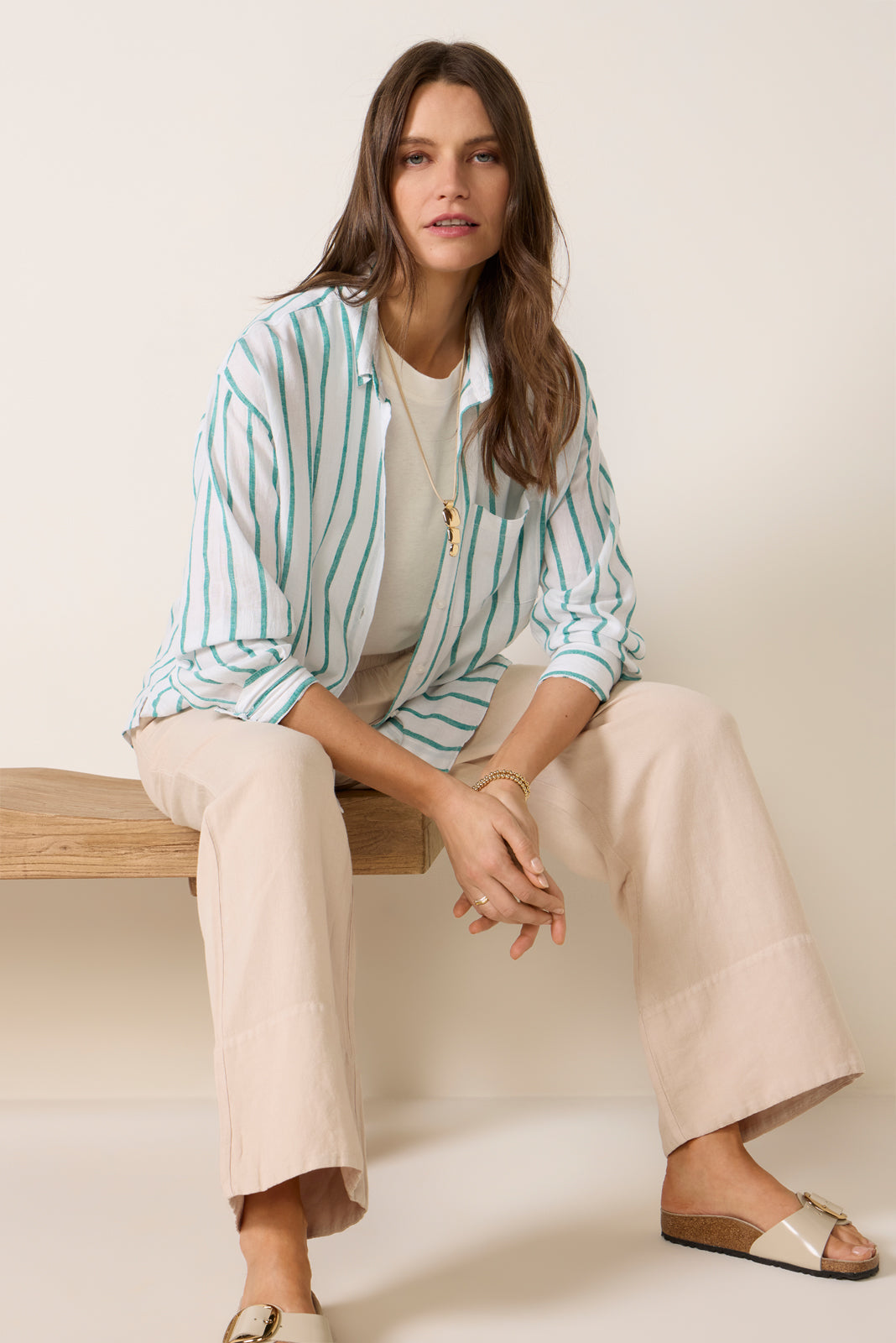 The Perfect Striped Button Up