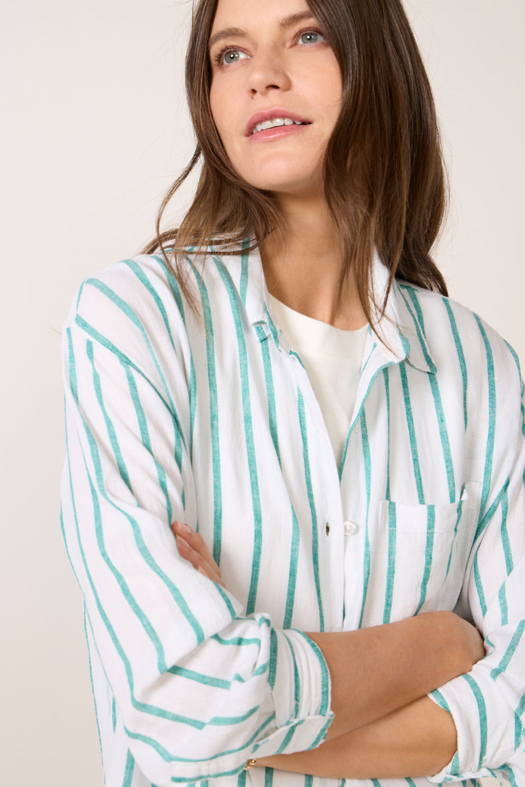 The Perfect Striped Button Up