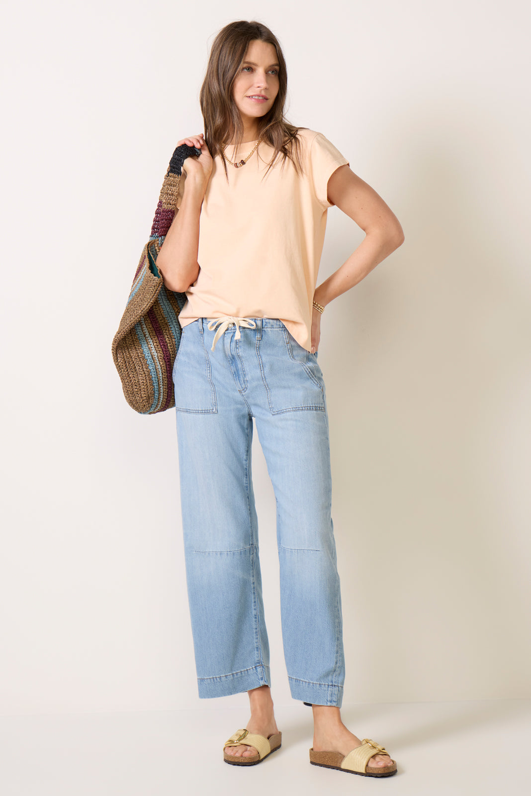 Weightless Utility Soft Barrel Jean