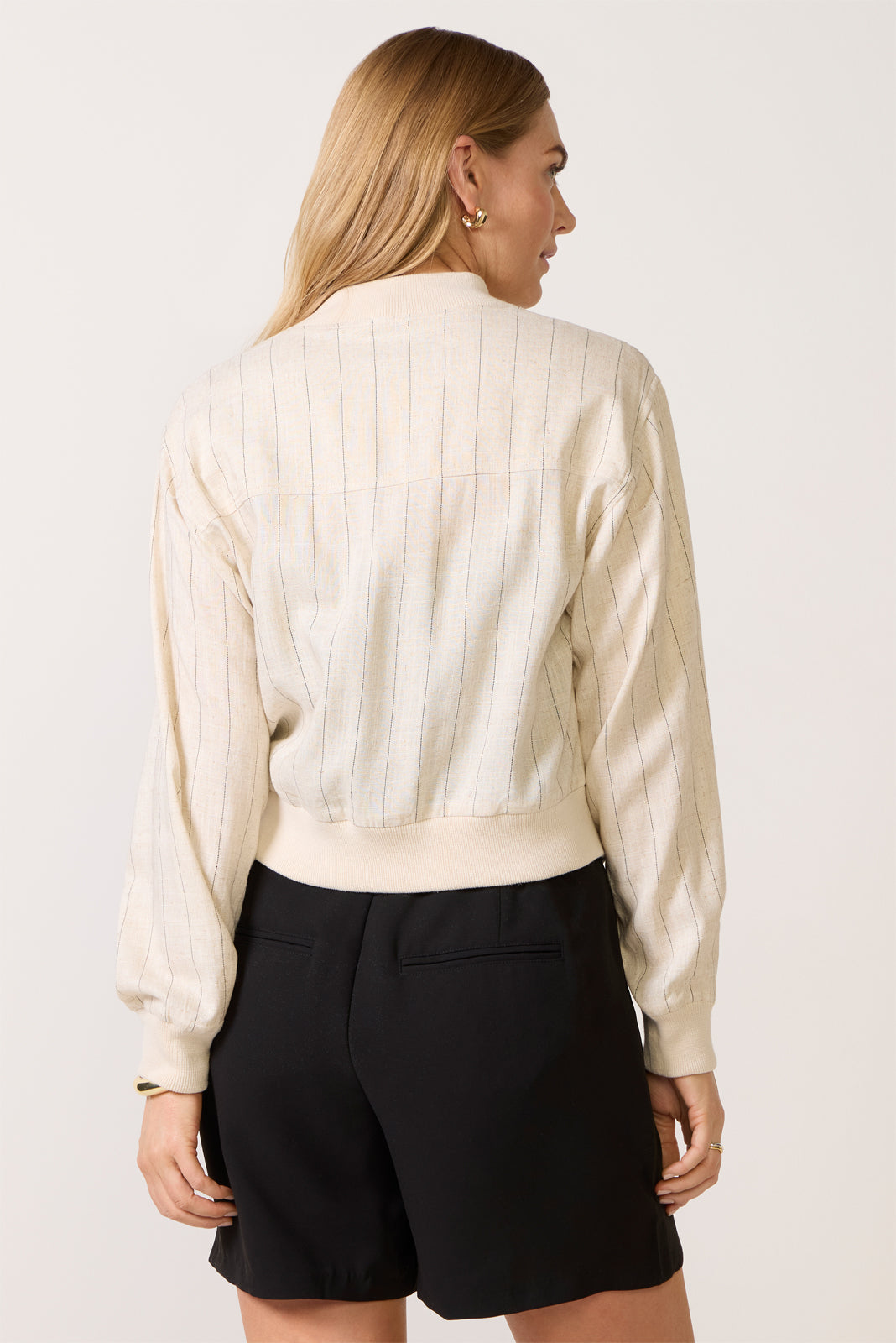 Macy Stripe Bomber