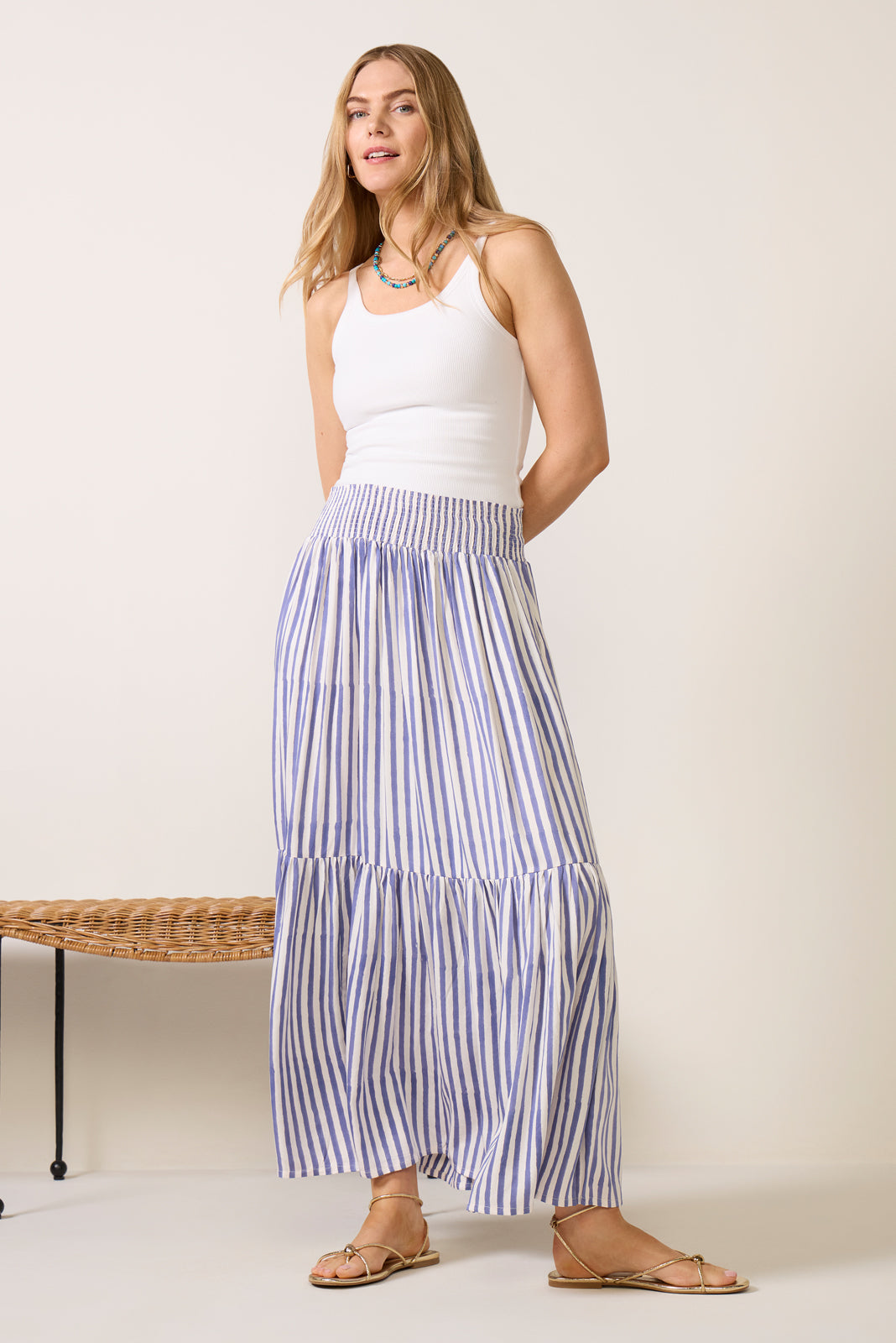 Shirred Skirt