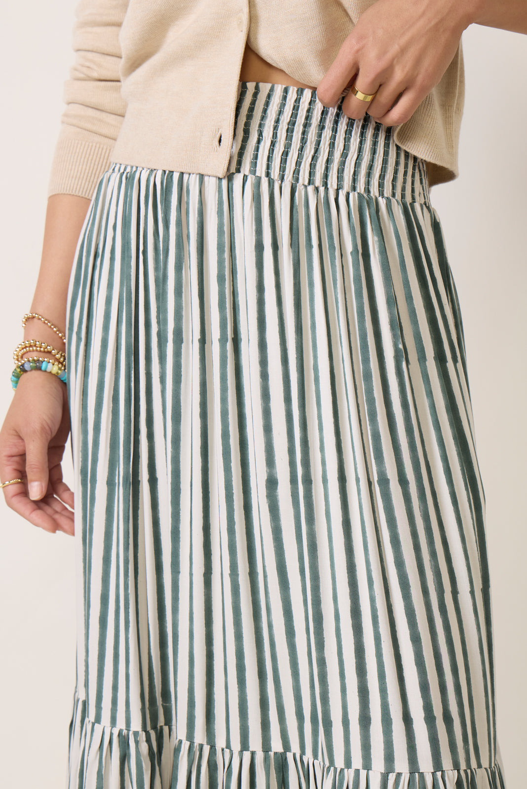 Shirred Skirt