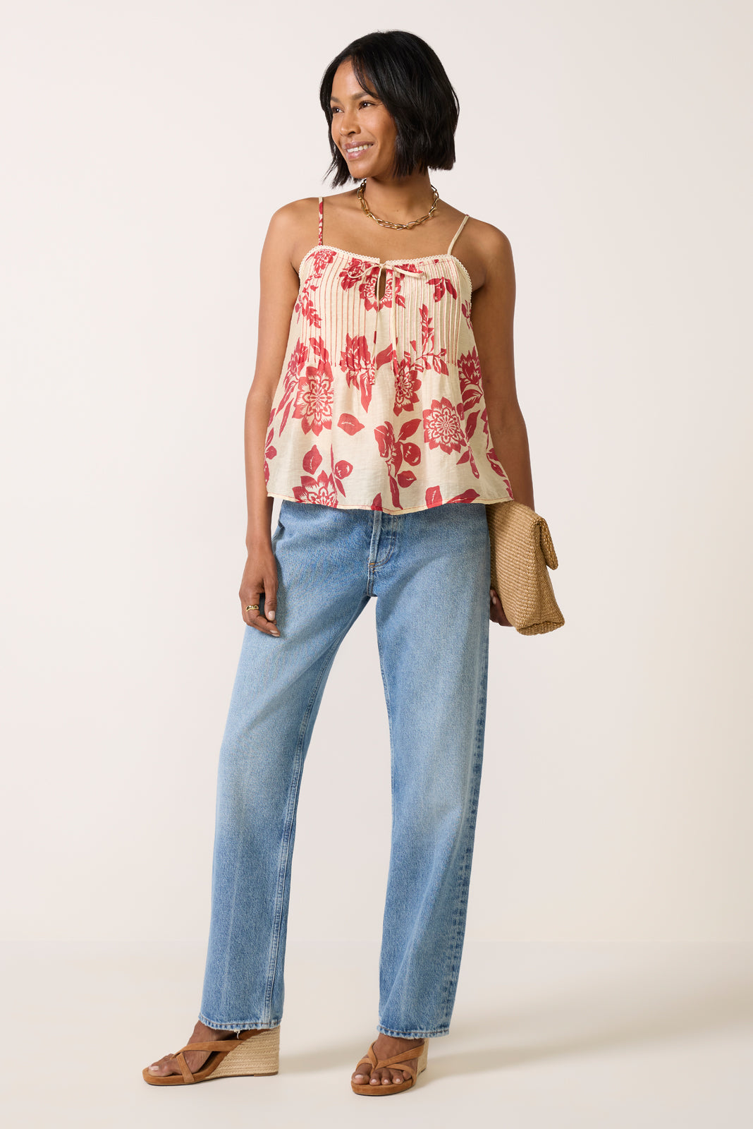 Riley Pintuck Top