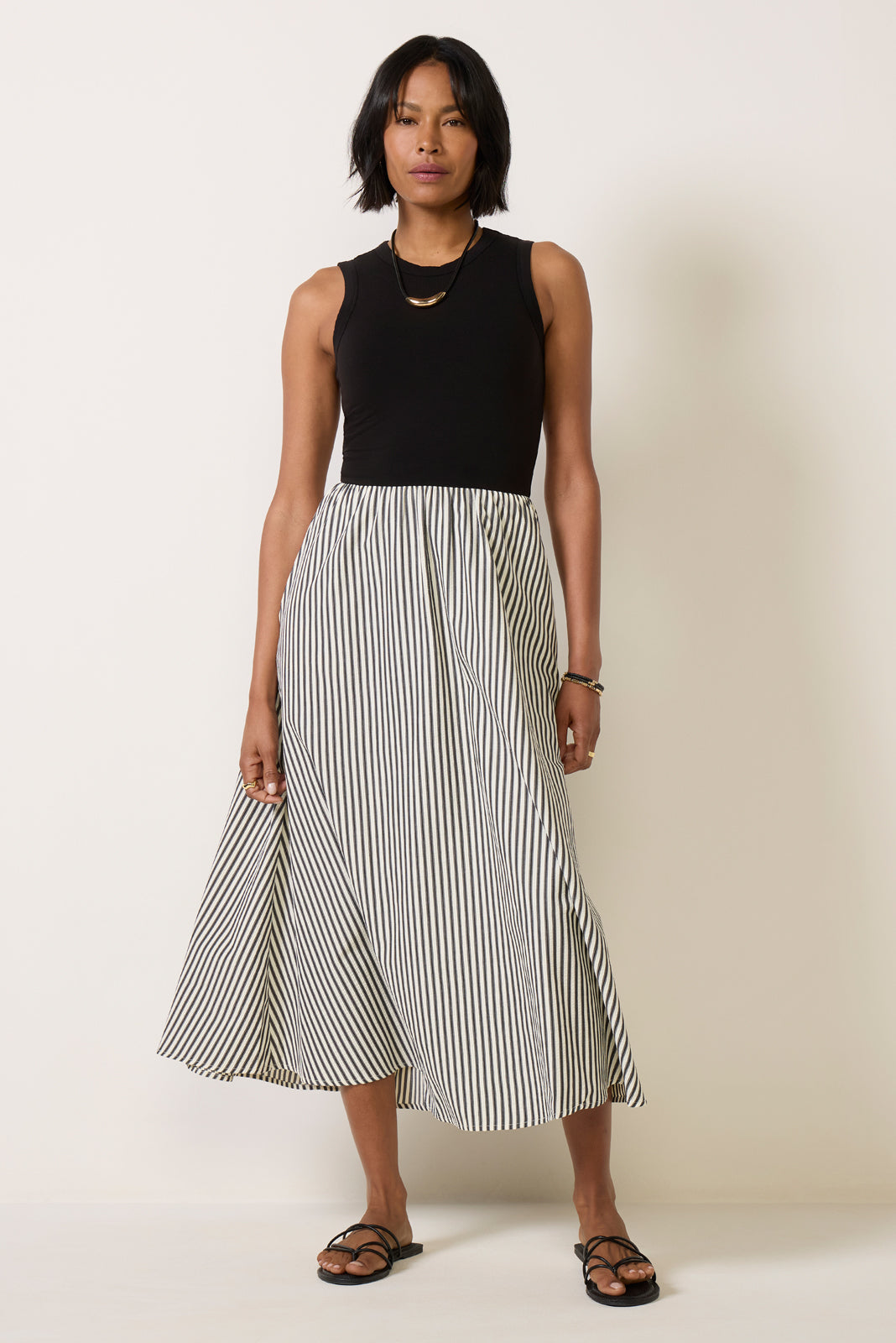 Kenni Mixed Media Dress