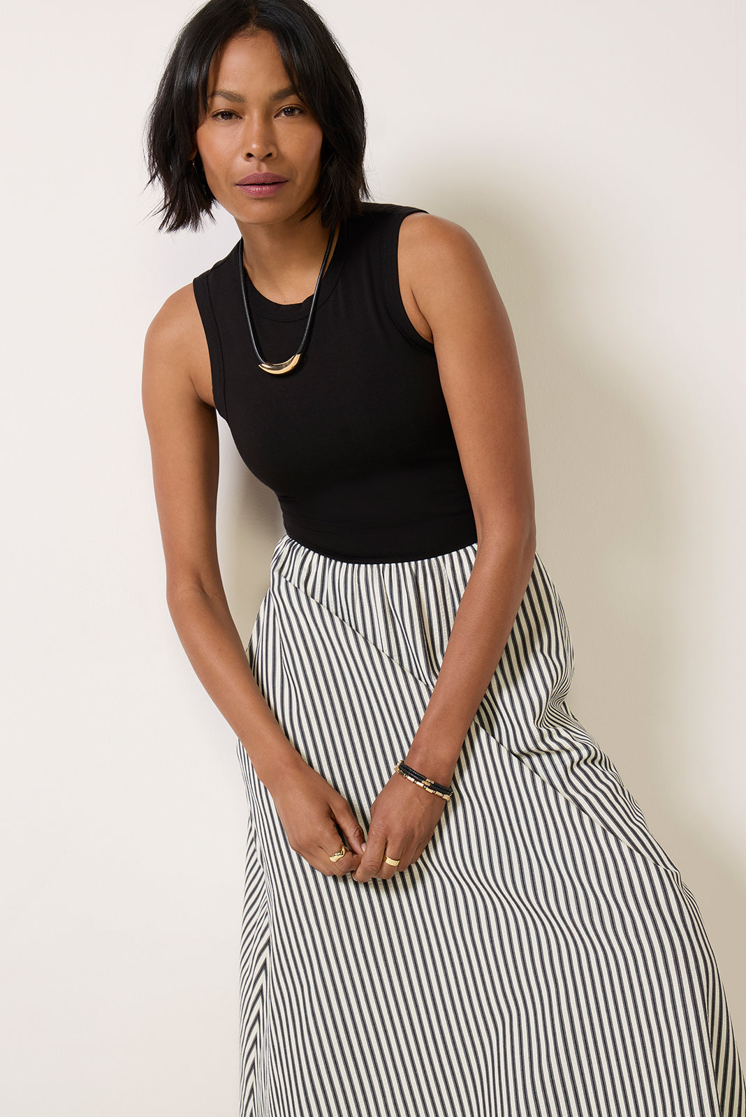 Kenni Mixed Media Dress