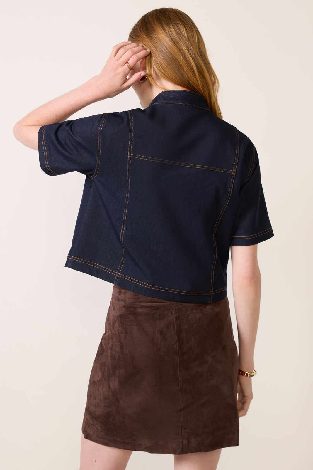 Ines Denim Top