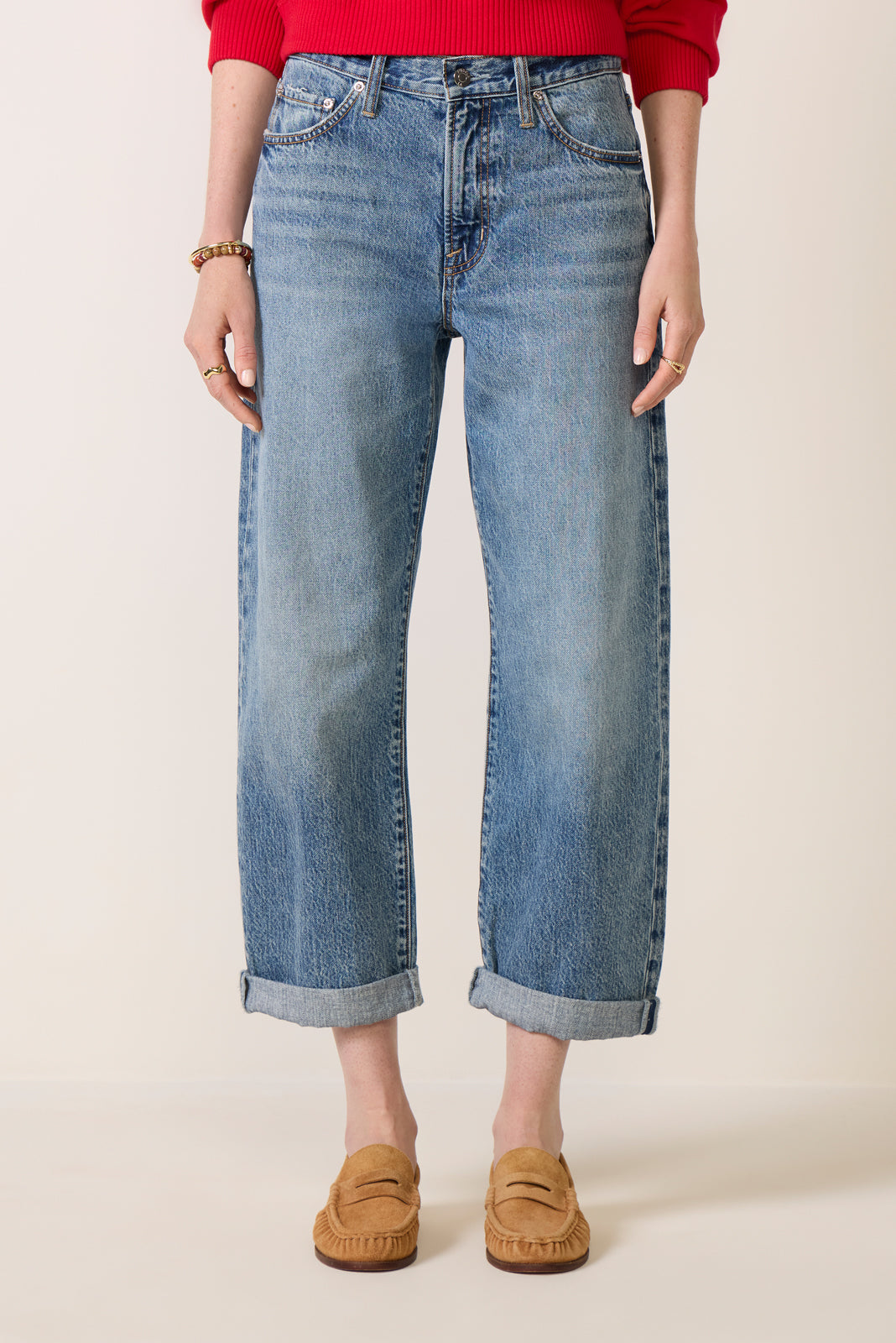 Donny Rolled Hem Boyfriend Jean