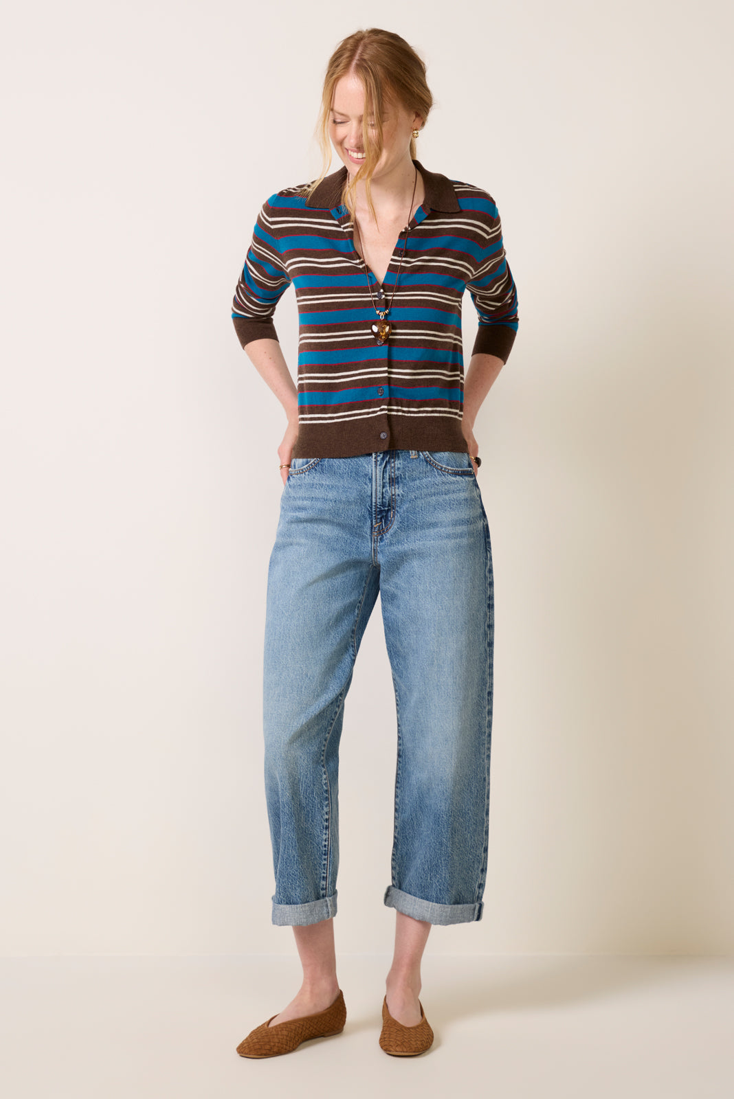 Lyvia Lightweight Collared Sweater