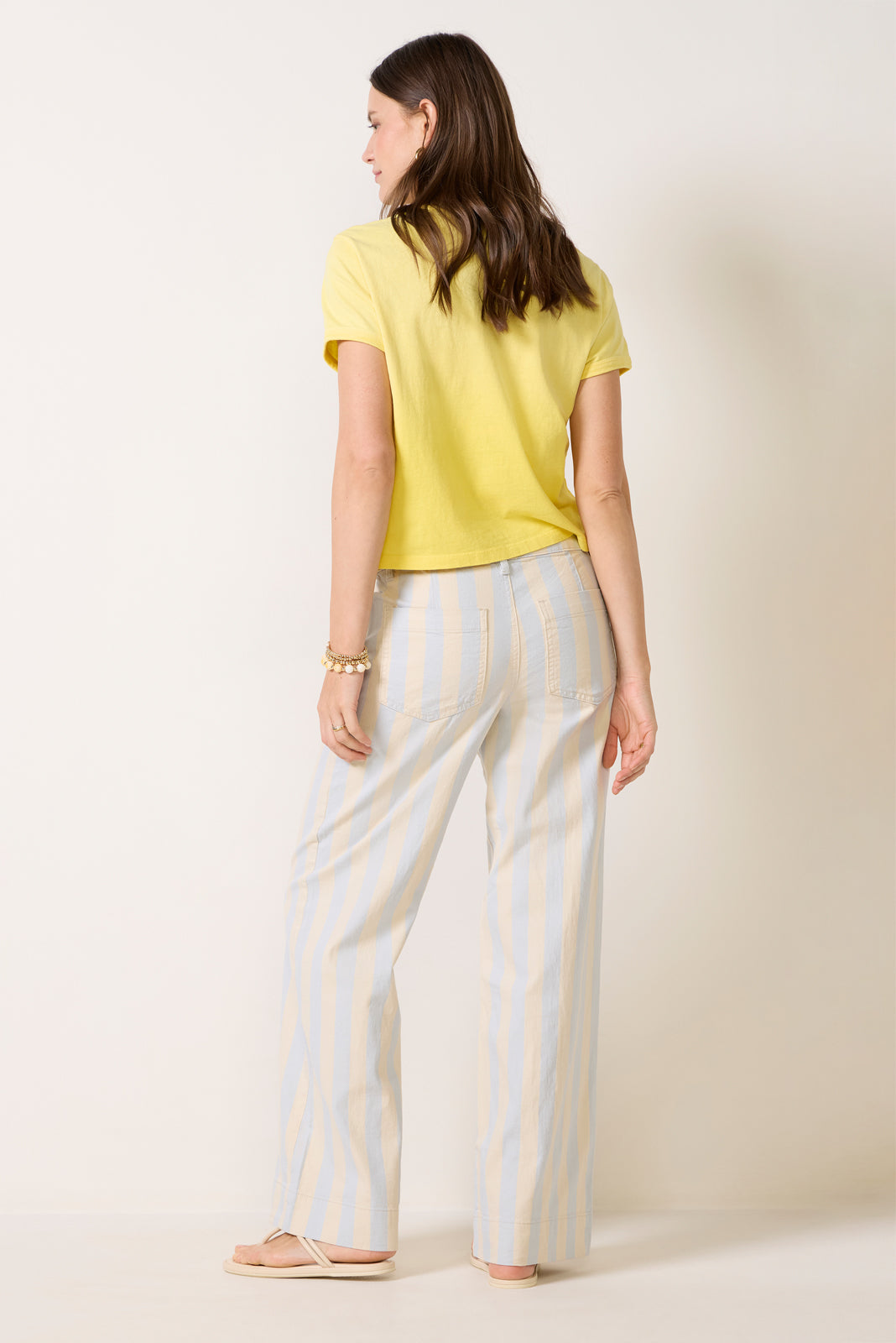 Maker Wide Leg Stripe Pant