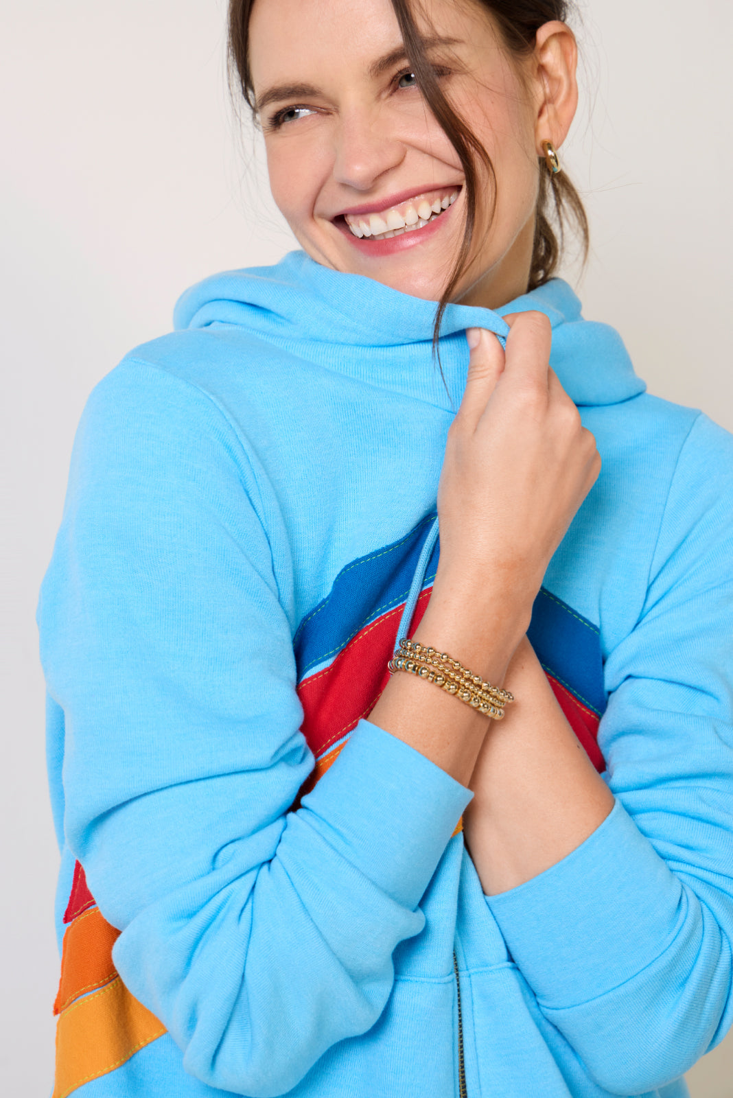 Mountain Stitch Chevron Zip Hoodie