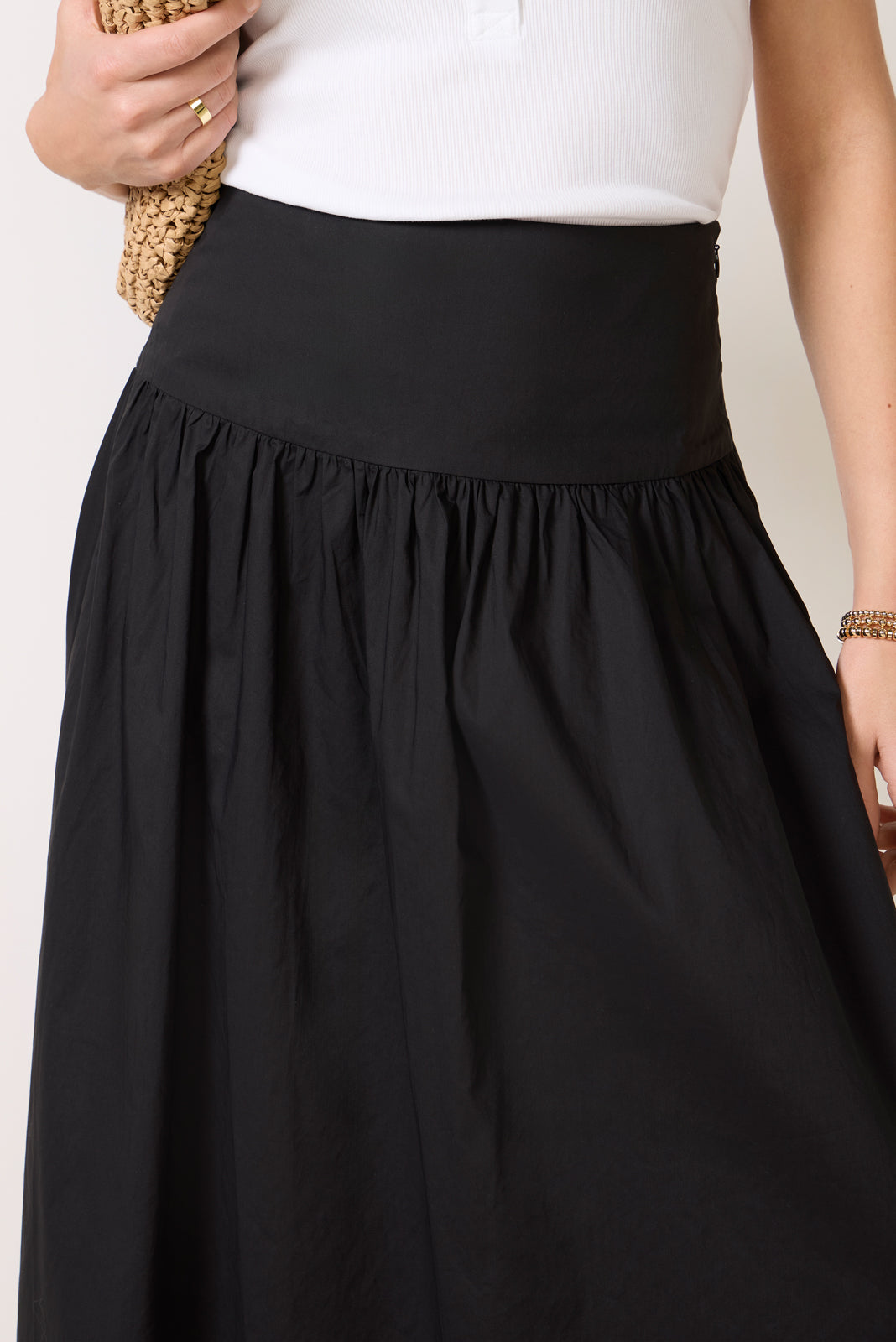 Sarah Poplin Maxi Skirt