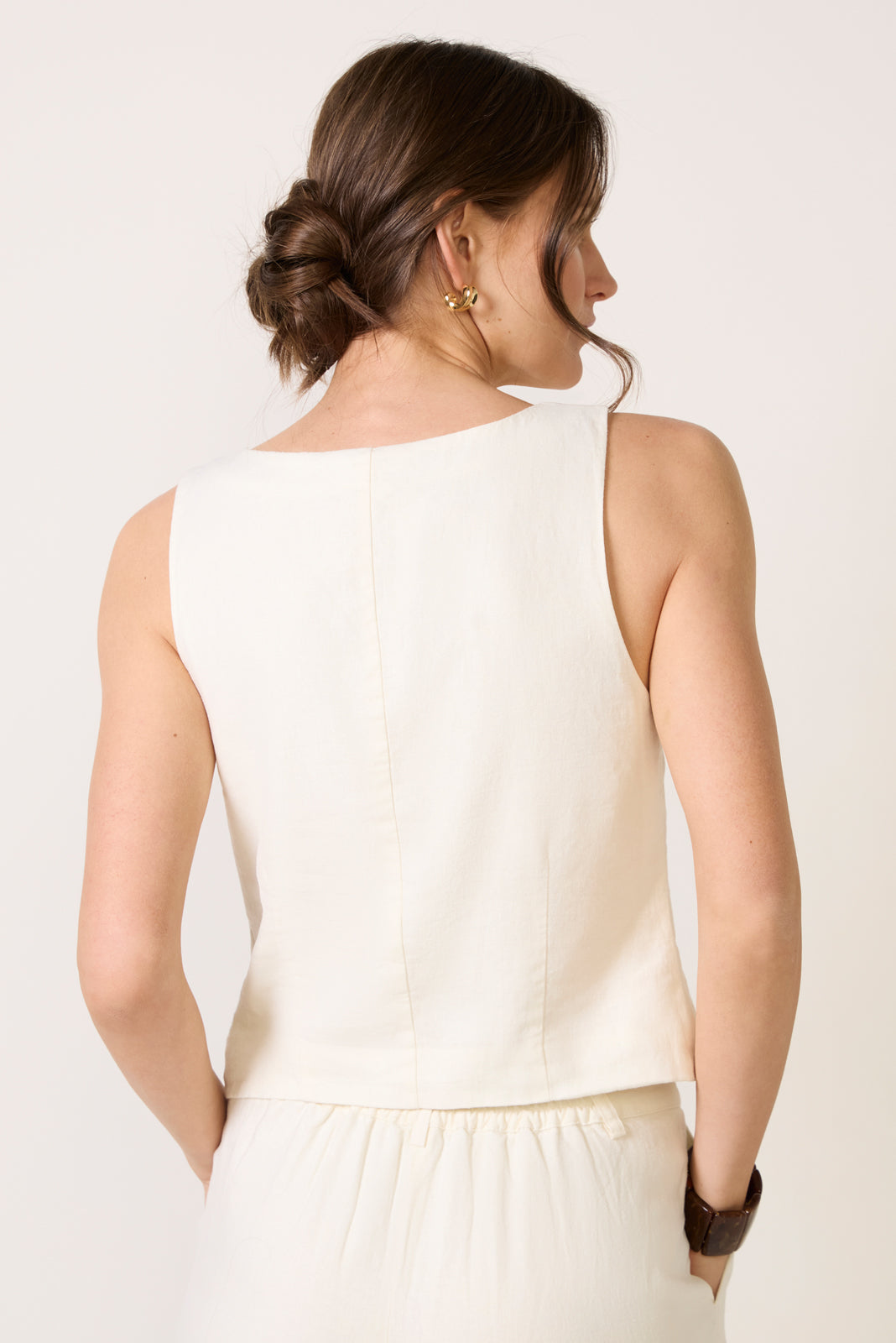 Roman Linen Vest
