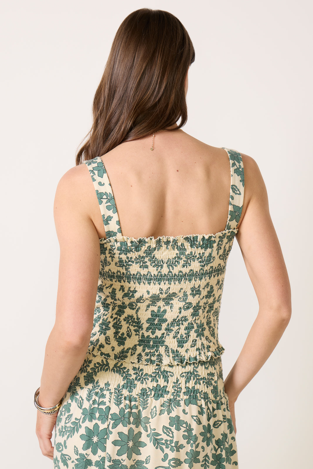 Leya Tera Paisley Smocked Top