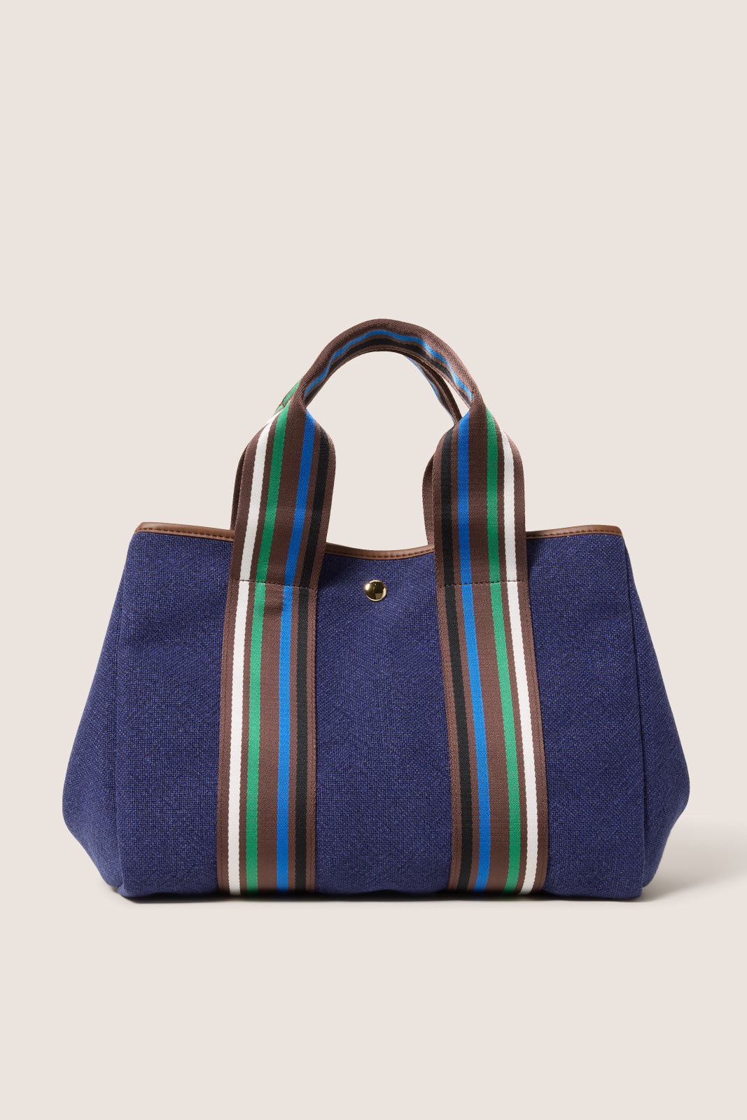 Lizzie Varsity Canvas Tote