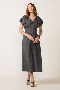 Sanna Striped Midi Dress